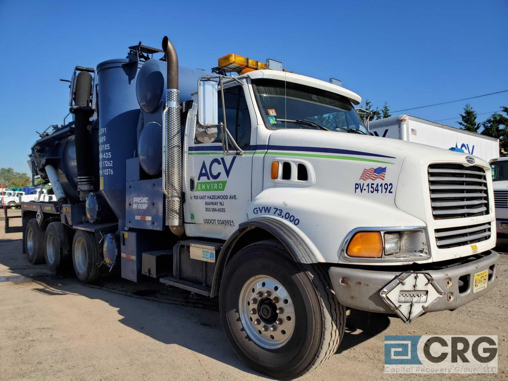 1999 Sterling L951 tag axle Turbo Vac Truck, 73,000 GVWR, with 3,000 gal. capacity Presvac carbon - Image 2 of 13