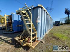 Pilgrim Steel Frac Tank, single wall, 18,000 gal. capacity, flat roof with handrails and toe boards,