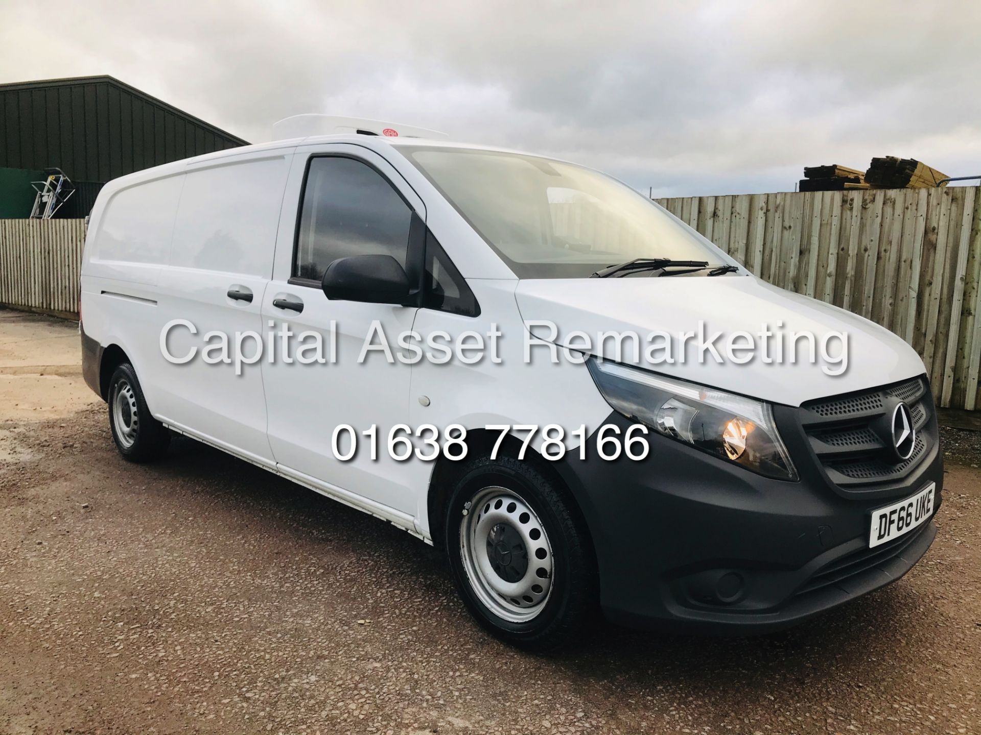 MERCEDES VITO 114CDI EXTRA LONG WHEEL BASE FRIDGE / FREEZER VAN - 2017 MODEL - "GAH" UNIT" 1OWNER - Image 3 of 19