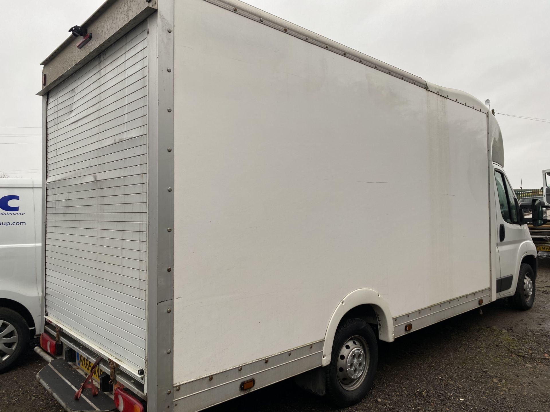 (ON SALE) PEUGEOT BOXER 2.2HDI "130"BHP LWB LOW LOADER LUTON BOX VAN (65 REG( ONLY 77K MILES! - Image 4 of 13