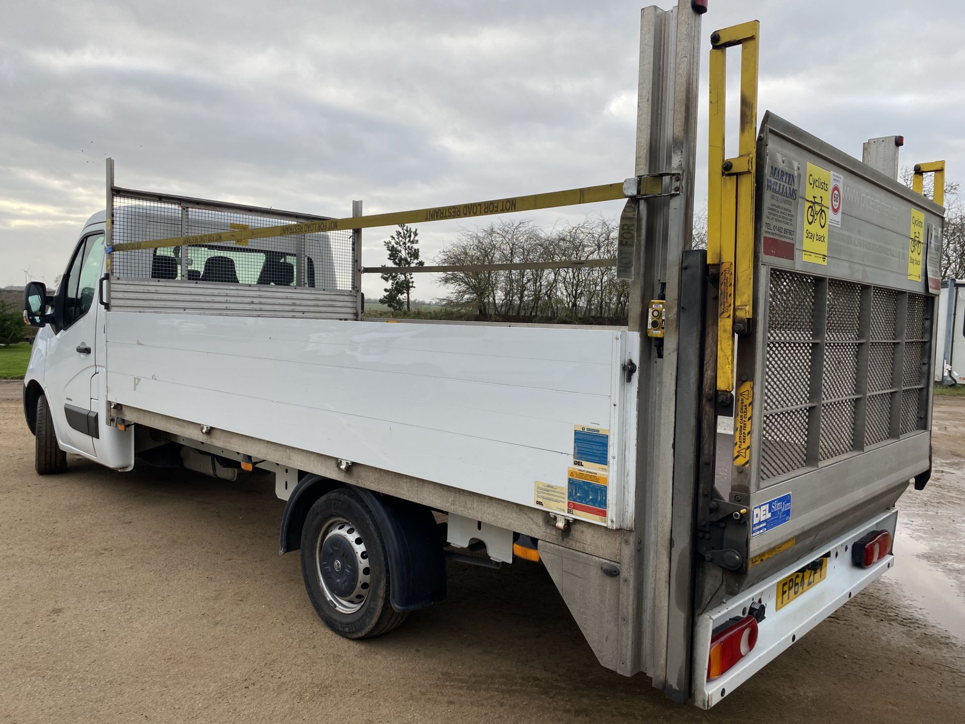 VAUXHALL MOVANO 2.3CDTI "LWB" DROPSIDE WITH ELECTRIC TAIL LIFT - 2015 MODEL - 1 KEEPER - SCAFFOLDING - Image 2 of 13