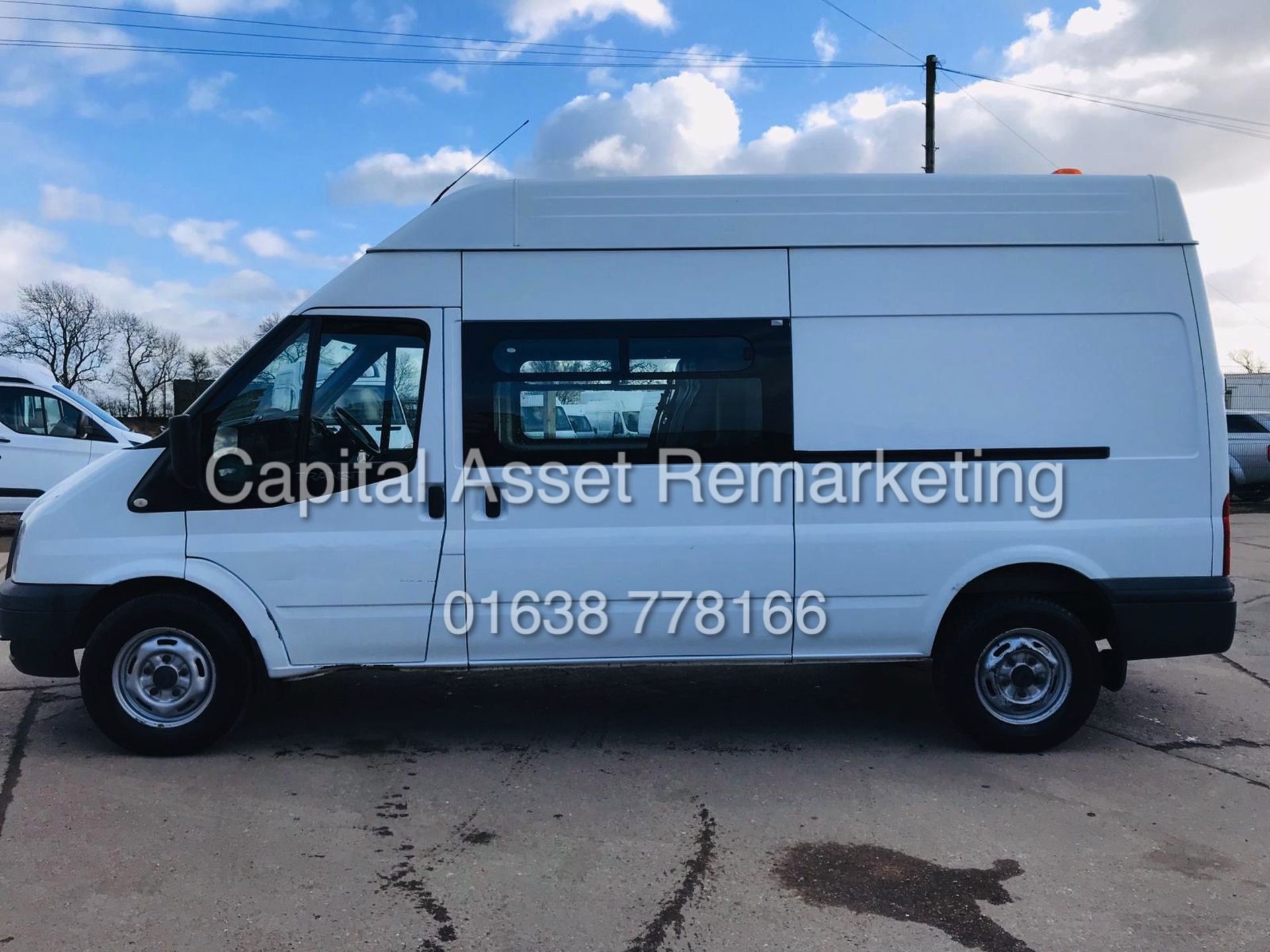 ON SALE FORD TRANSIT 2.2TDCI "125BHP - 6 SPEED" LWB / HI TOP (2014 MODEL) 6 SEATER *ONLY 85K" - Image 6 of 17