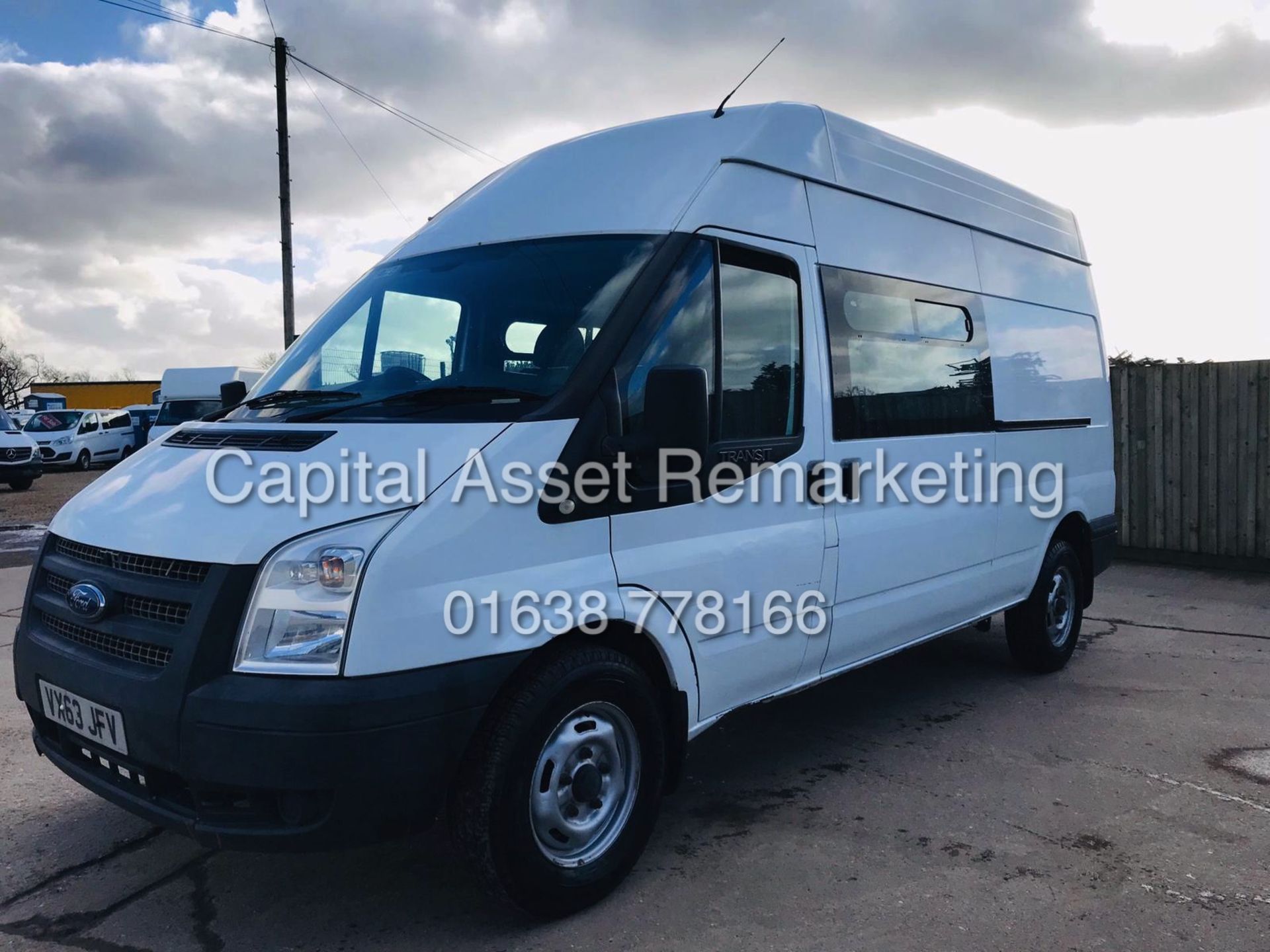 ON SALE FORD TRANSIT 2.2TDCI "125BHP - 6 SPEED" LWB / HI TOP (2014 MODEL) 6 SEATER *ONLY 85K" - Image 4 of 17