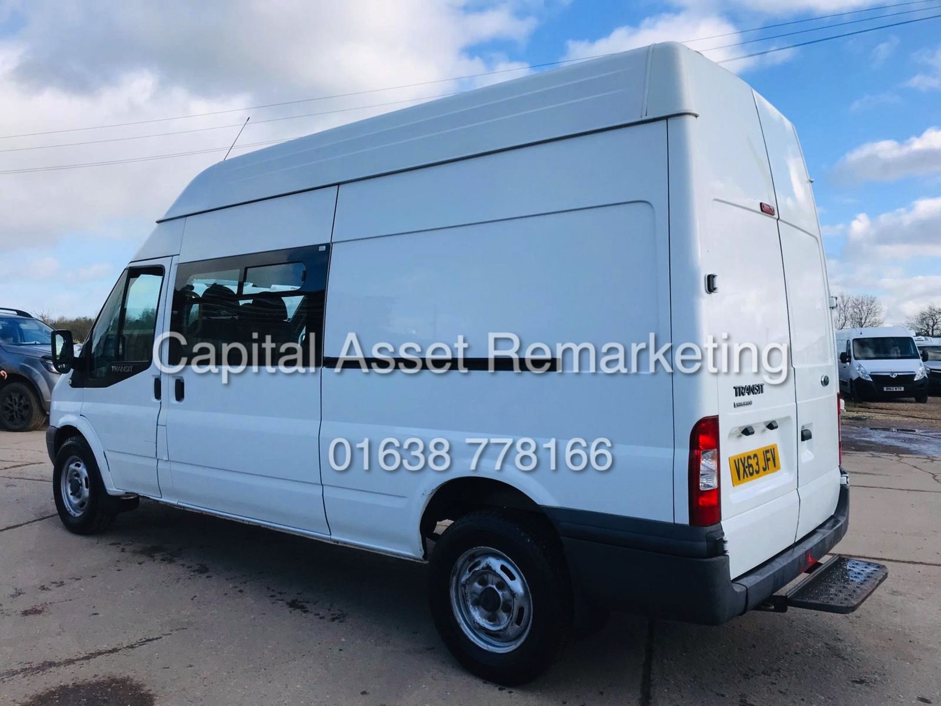 ON SALE FORD TRANSIT 2.2TDCI "125BHP - 6 SPEED" LWB / HI TOP (2014 MODEL) 6 SEATER *ONLY 85K" - Image 7 of 17