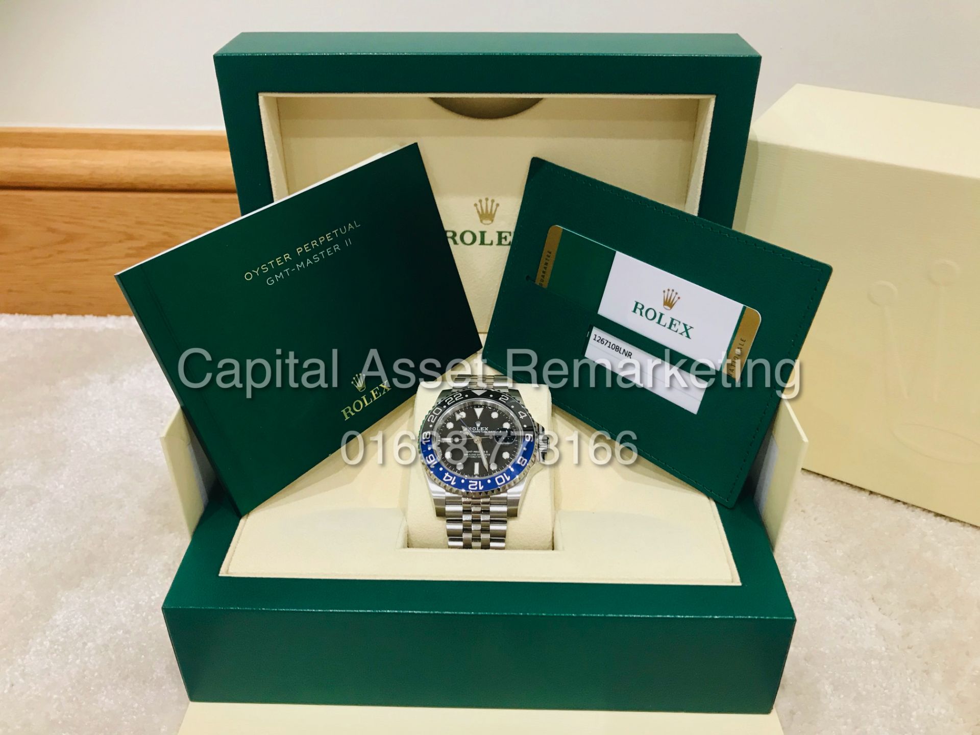 (ON SALE) ROLEX GMT-MASTER II "BATMAN / BLUE BLACK" BRAND NEW(2020) FULL SET INCLUDING WARRANTY CARD