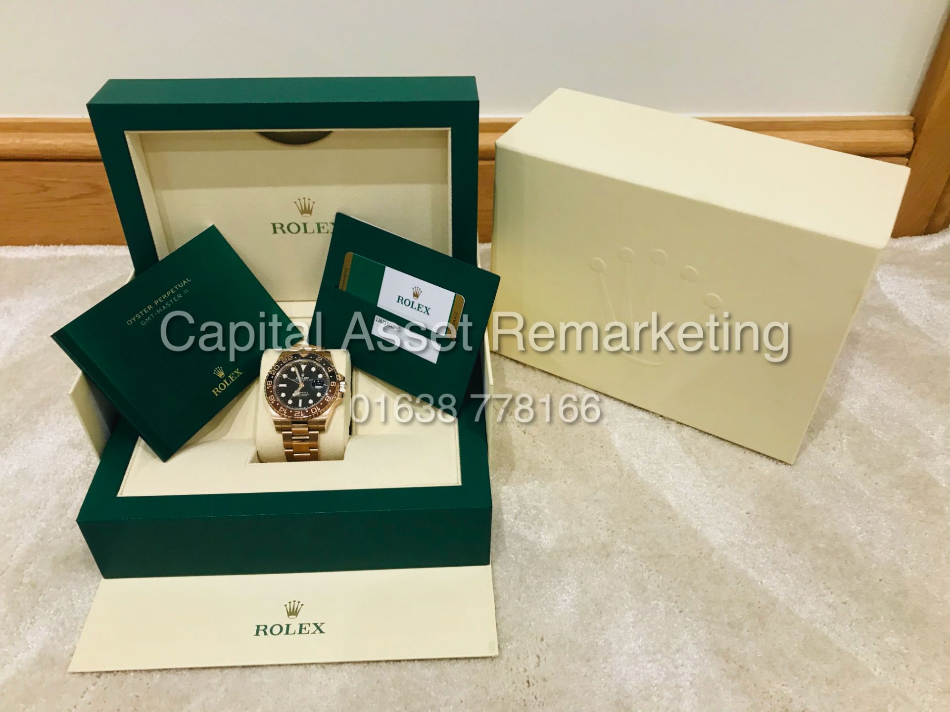 ROLEX GMT-MASTER II 40MM FULL 18CT EVEROSE SOLID GOLD (NEW-UNWORN) FULL SET INCLUDING WARRANTY CARD - Image 4 of 5