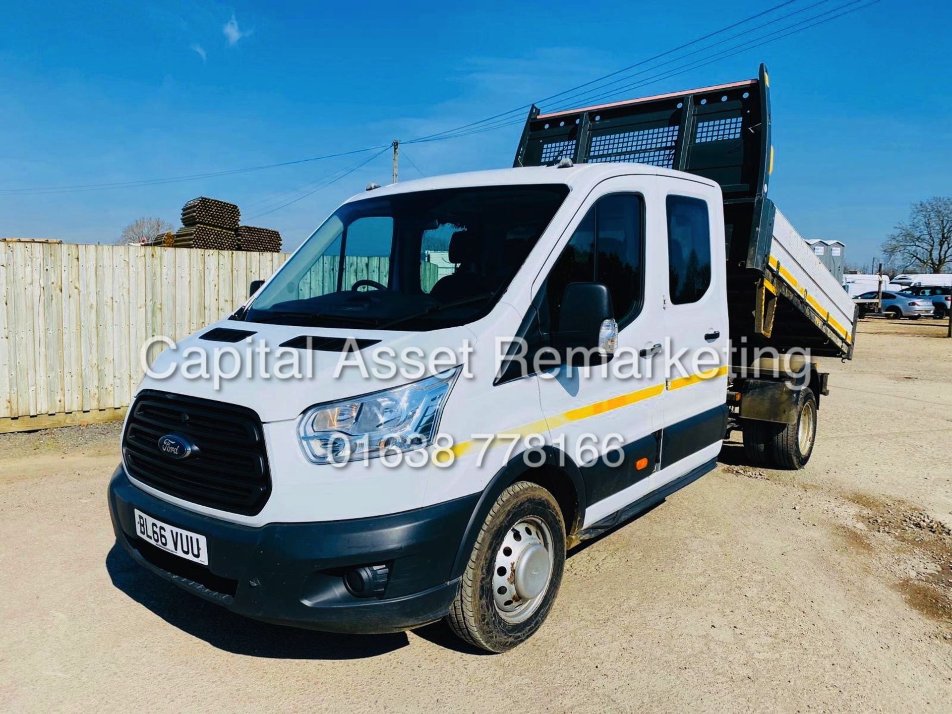 FORD TRANSIT 2.2TDCI "125PSI" TWIN REAR WHELL *TIPPER* (2017 MODEL) 1 OWNER FSH *EURO 6-ULEZ ACTIVE*