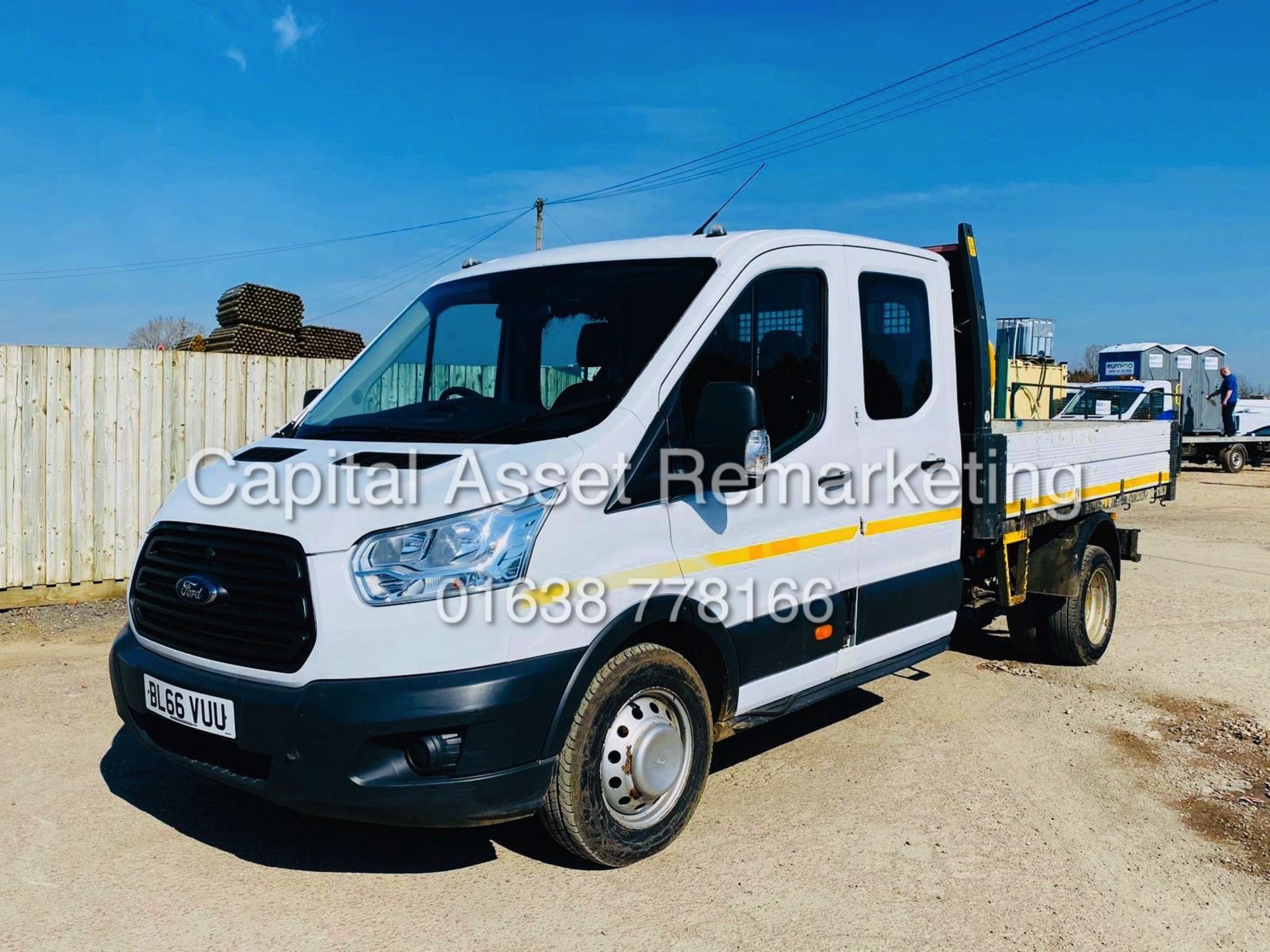 FORD TRANSIT 2.2TDCI "125PSI" TWIN REAR WHELL *TIPPER* (2017 MODEL) 1 OWNER FSH *EURO 6-ULEZ ACTIVE* - Image 2 of 23