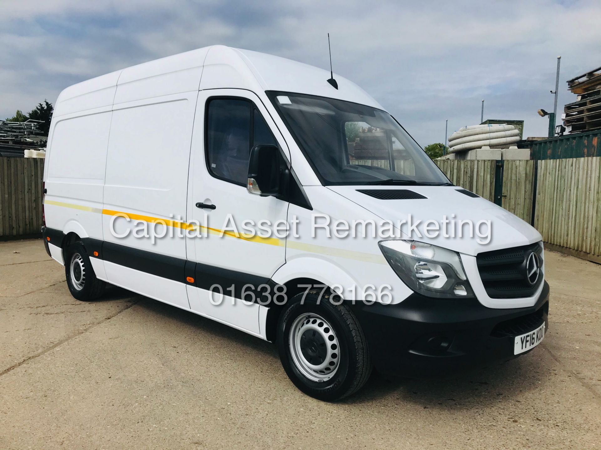 MERCEDES SPRINTER 313CDI "MWB" HI TOP PANEL VAN (16 REG) ONLY 89K MILES "FSH" 1 OWNER - CRUISE - Image 3 of 25