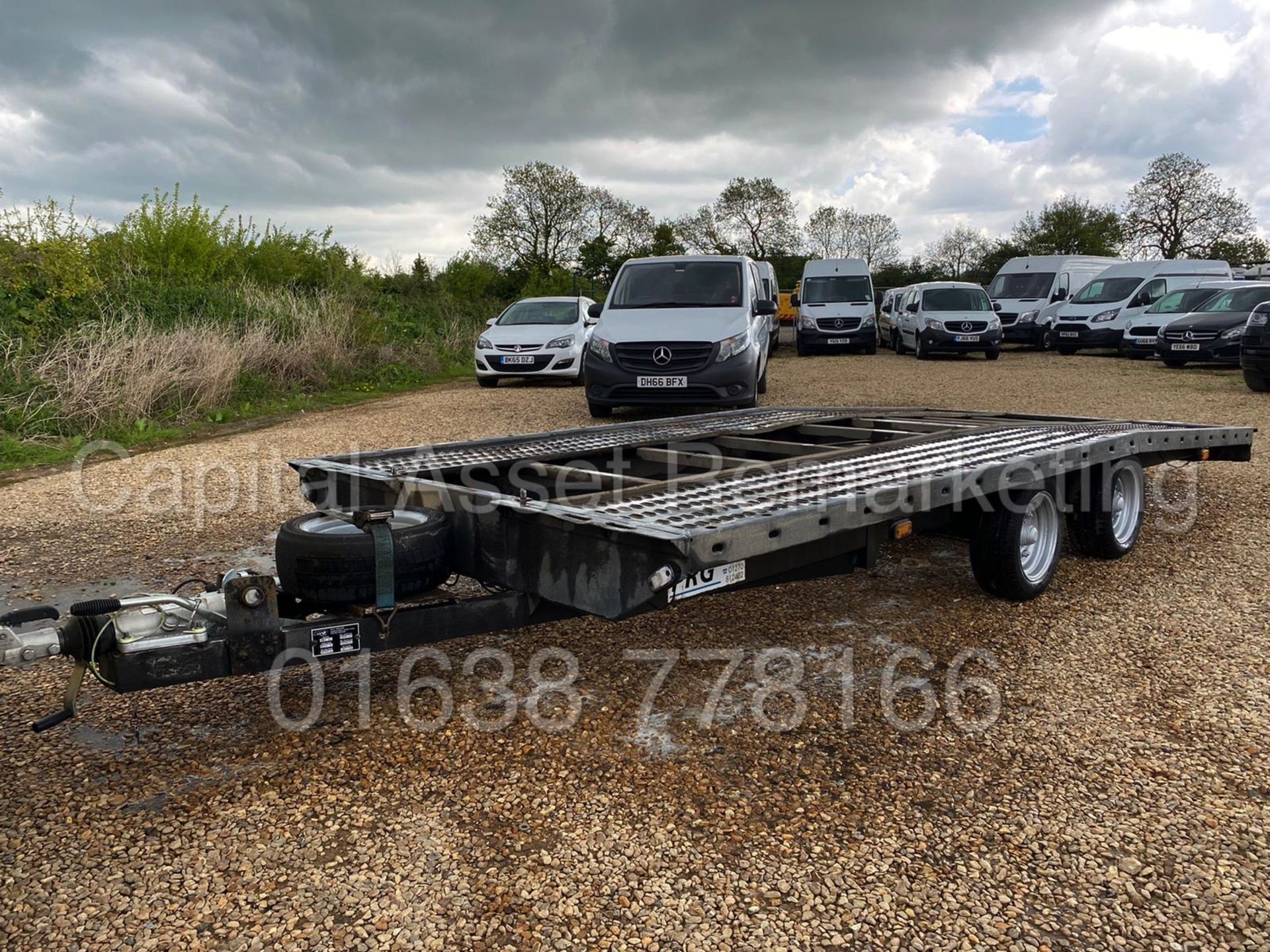 BRAIN JAMES - PRG CAR TRANSPORTER / RECOVERY TRAILER *18 FOOT LONG* (DUAL AXLE) **NO VAT** - Image 3 of 9