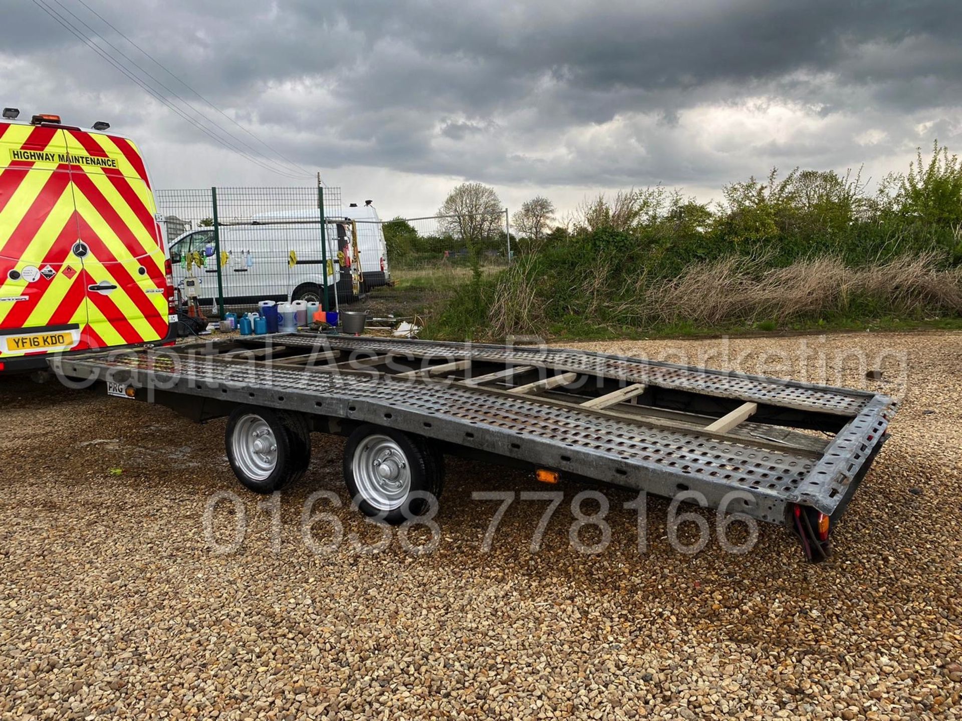 BRAIN JAMES - PRG CAR TRANSPORTER / RECOVERY TRAILER *18 FOOT LONG* (DUAL AXLE) **NO VAT** - Image 4 of 9