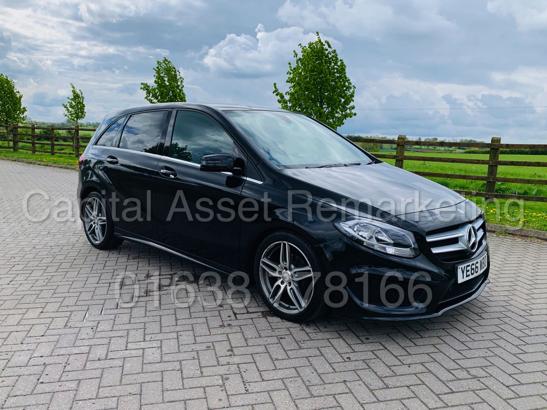 (ON SALE) MERCEDES B180d "AMG-LINE" BLACK EDITION - 2017 MODEL - 1 KEEPER - LEATHER - SAT NAV