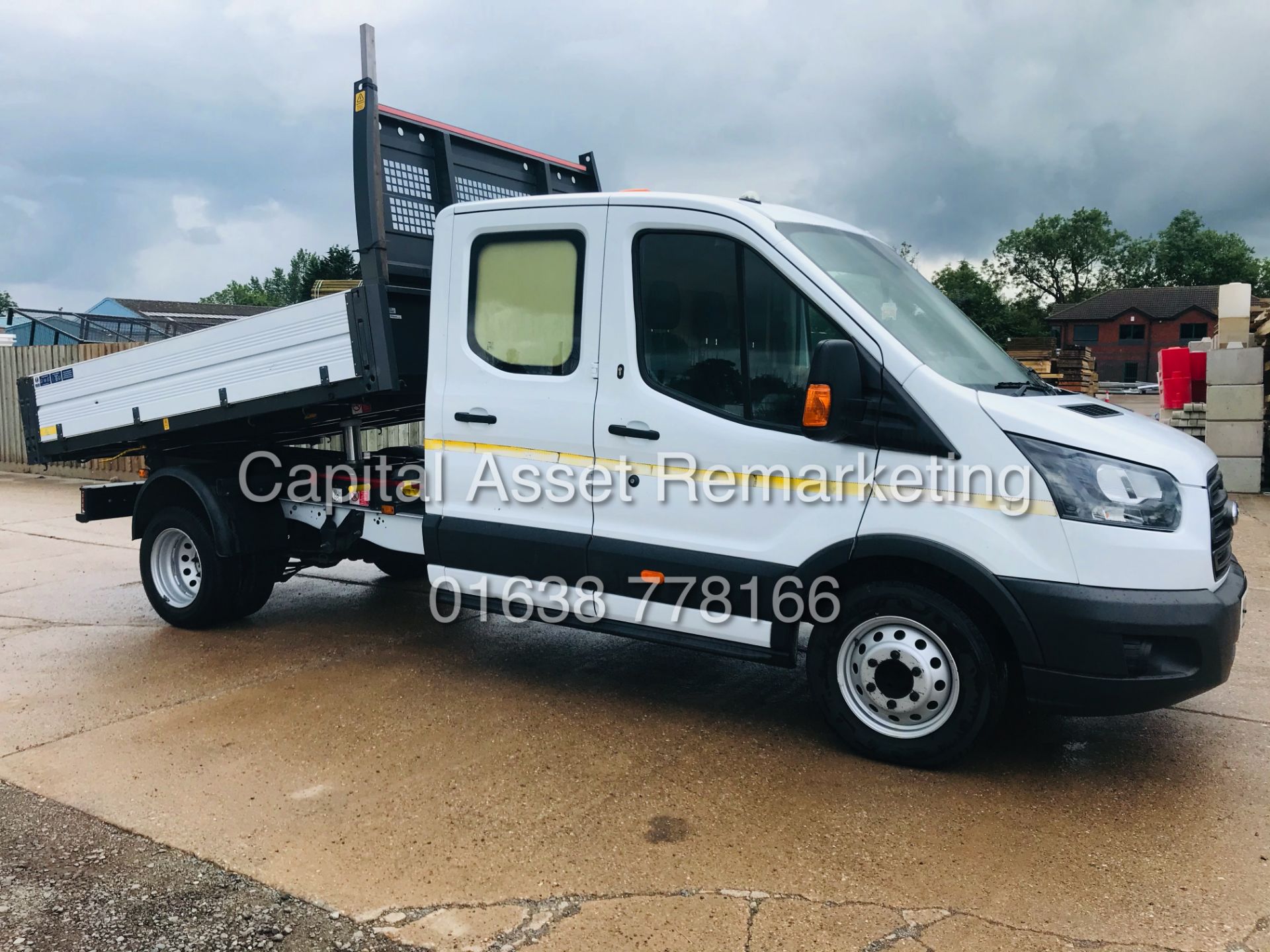 FORD TRANSIT 2.0TDCI "130" D/C *TIPPER* 1 OWNER -ONLY 89K FSH (17 REG) TWIN REAR WHEELS *EURO 6*