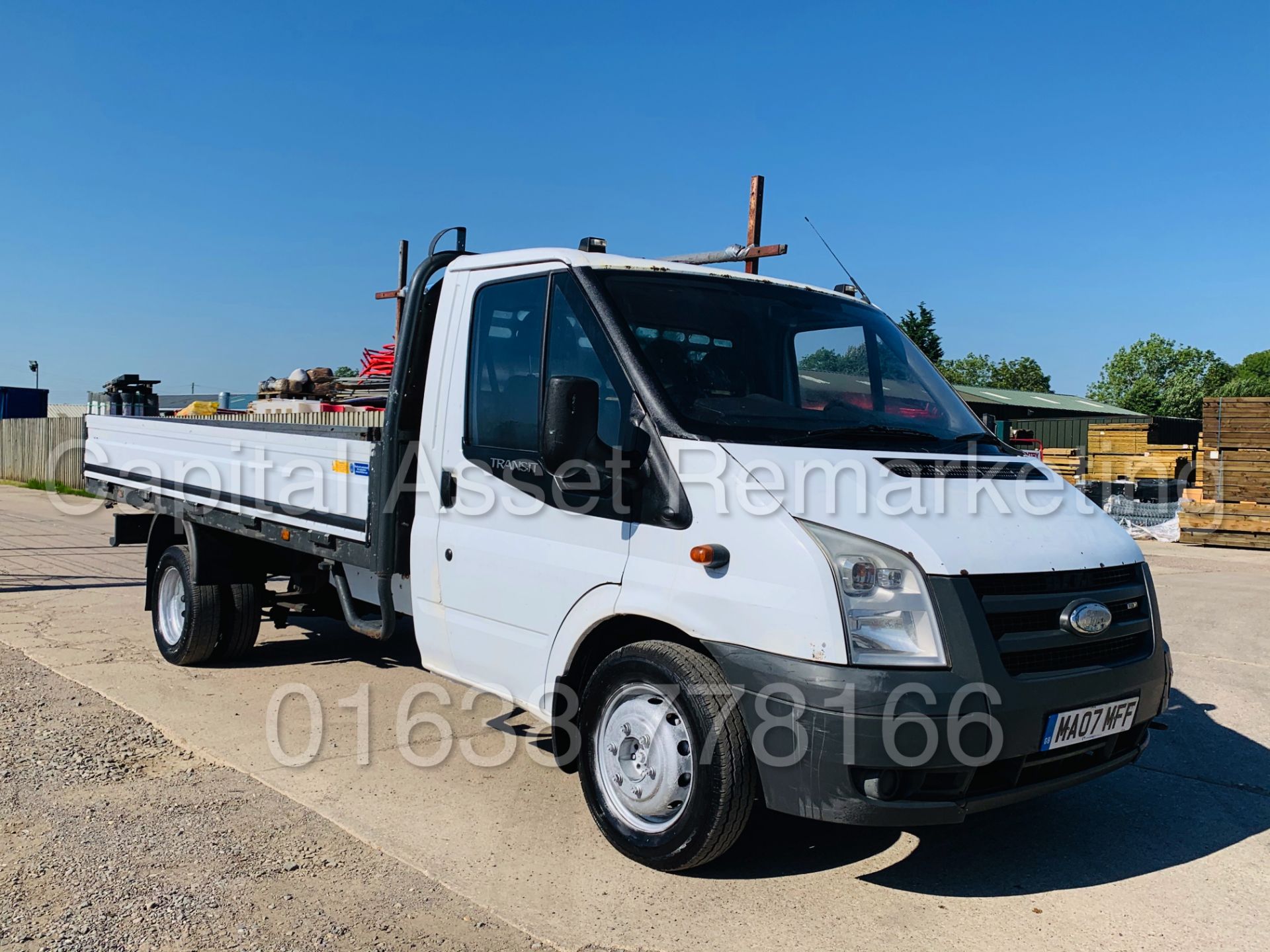 ON SALE FORD TRANSIT 100 T350EF RWD *LWB - DROPSIDE TRUCK* (2007) '2.4 TDCI - 5 SPEED' (NO VAT - - Image 3 of 28