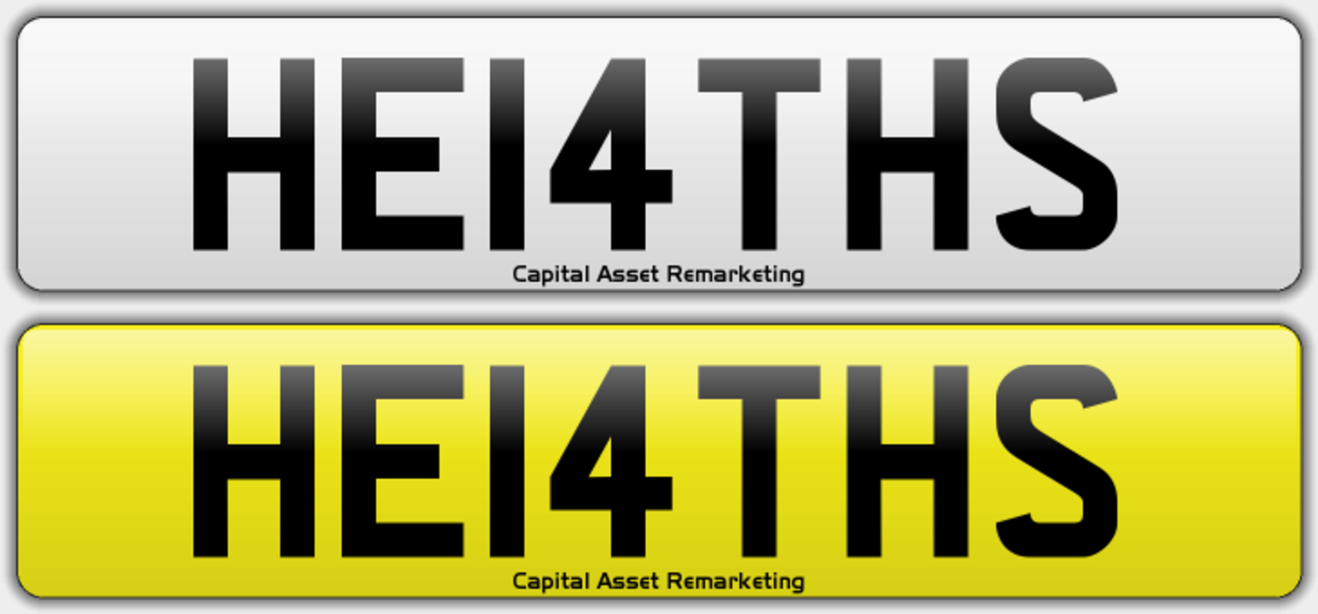 PRIVATE REGISTRATION: 'HE14 THS' **CHERISHED NUMBER PLATE** (NO VAT - SAVE 20%)