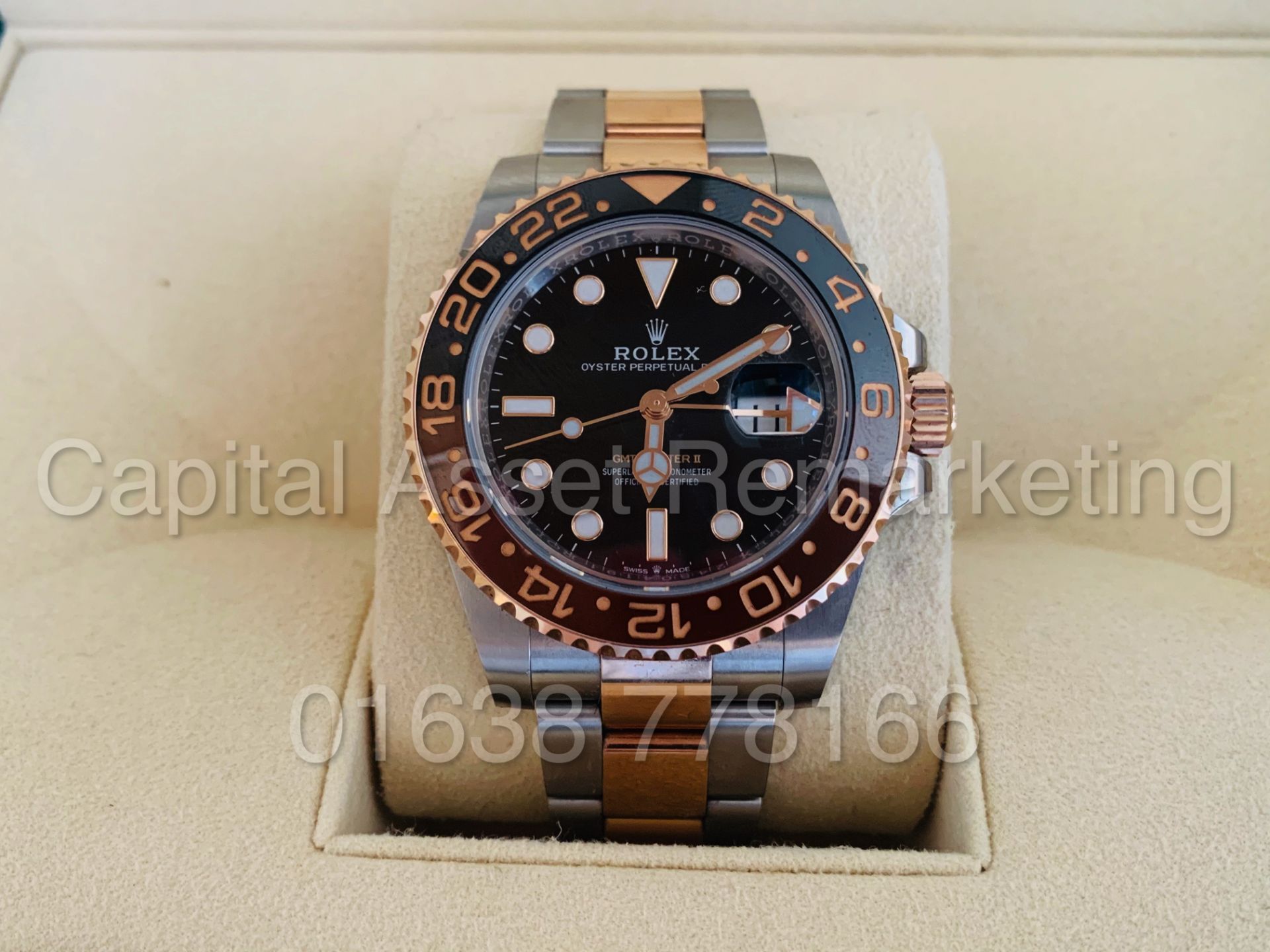 ROLEX GMT-MASTER II *40 MM OYSTER STEEL & 18CT EVEROSE GOLD* ROOTBEER (2019) *BEAT THE WAITING LIST* - Image 5 of 7