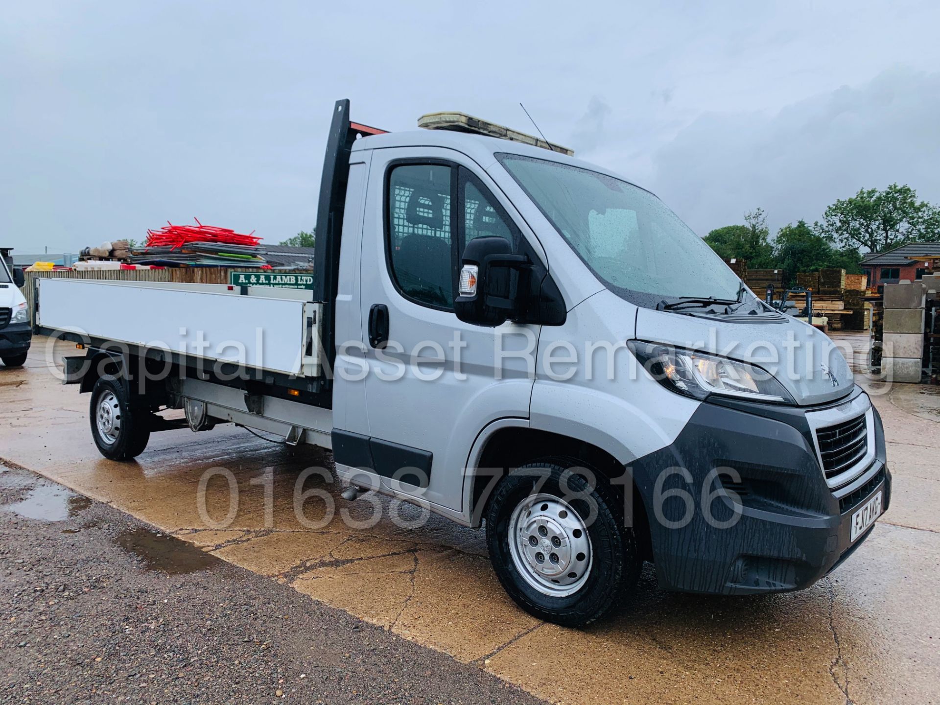 PEUGEOT BOXER 335 *LWB - DROPSIDE TRUCK* (2017 - EURO 6) '2.0 BLUE HDI -130 BHP - 6 SPEED' (1 OWNER) - Image 2 of 37