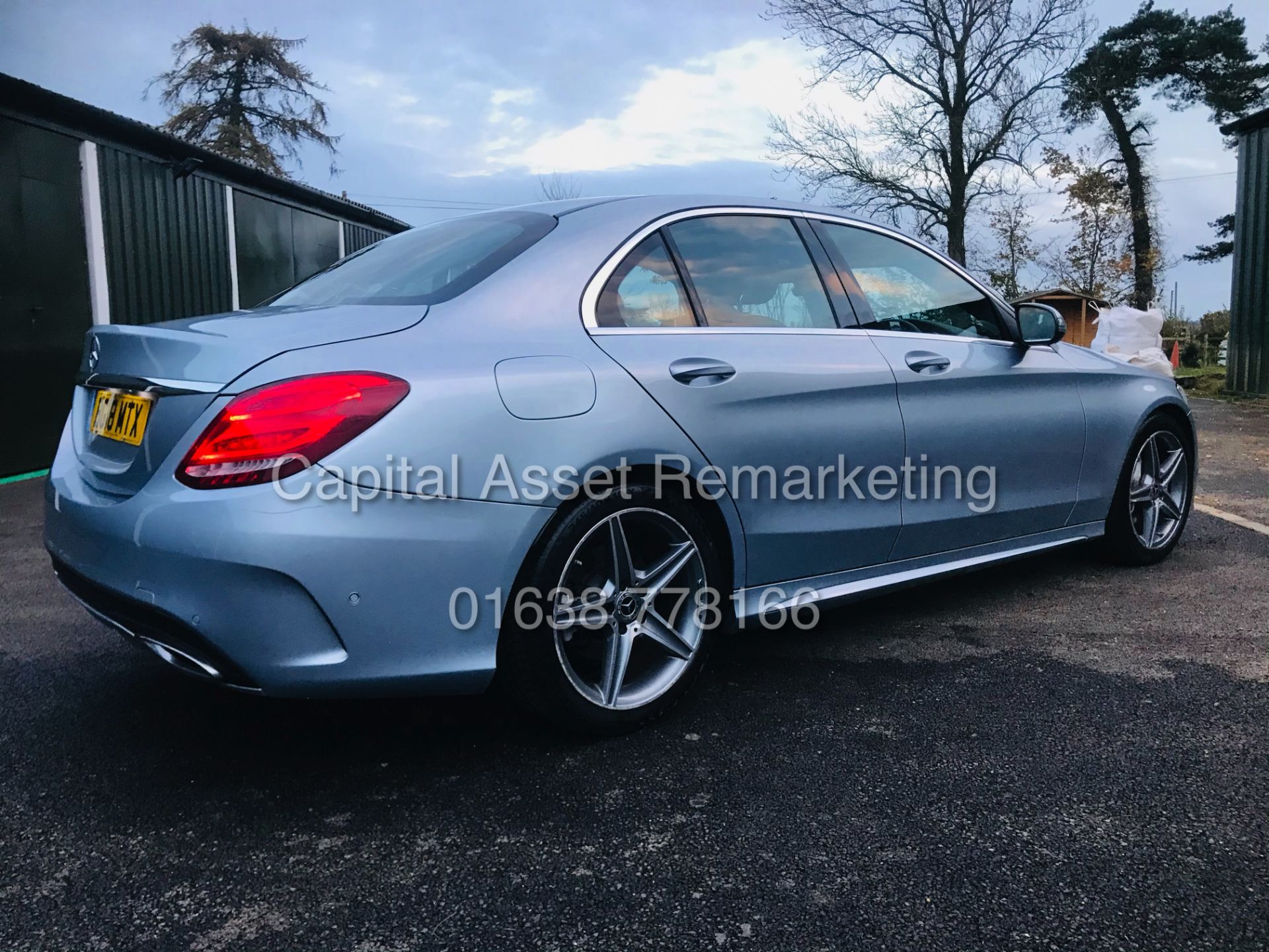 (ON SALE) MERCEDES C220d "AMG LINE" AUTOMATIC (18 REG) 1 OWNER - LEATHER - NAV - REAR CAMERA - Image 10 of 22