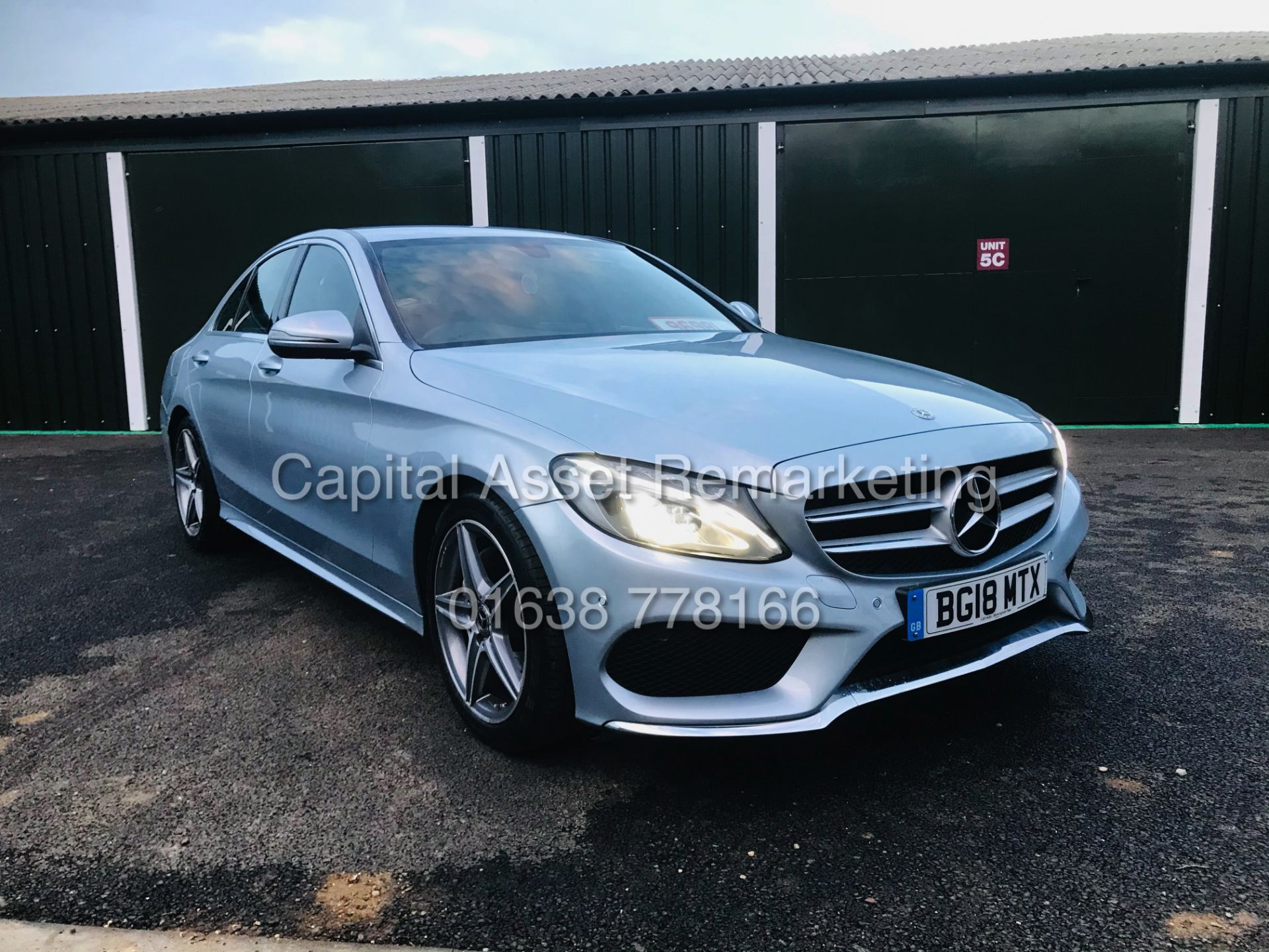 (ON SALE) MERCEDES C220d "AMG LINE" AUTOMATIC (18 REG) 1 OWNER - LEATHER - NAV - REAR CAMERA - Image 3 of 22