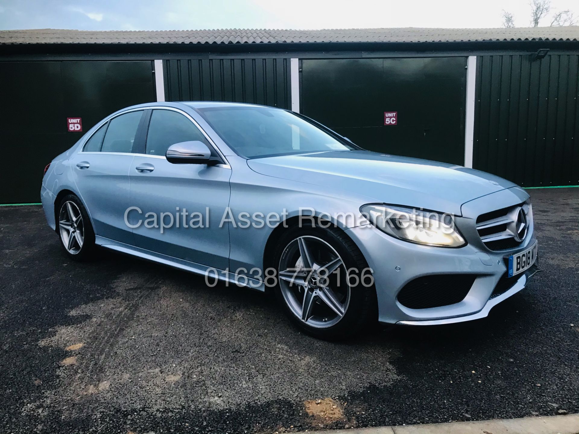 (ON SALE) MERCEDES C220d "AMG LINE" AUTOMATIC (18 REG) 1 OWNER - LEATHER - NAV - REAR CAMERA - Image 2 of 22