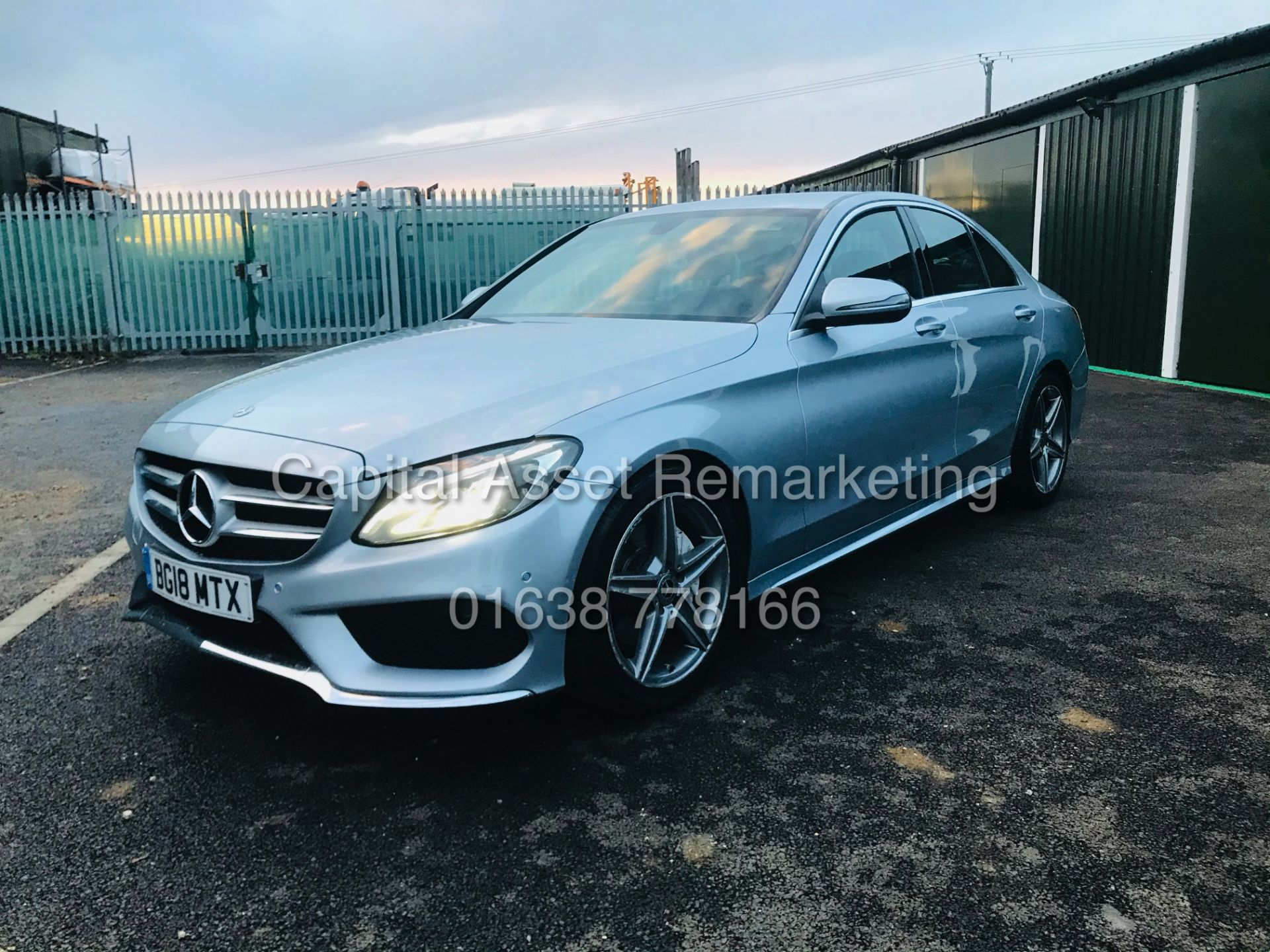 (ON SALE) MERCEDES C220d "AMG LINE" AUTOMATIC (18 REG) 1 OWNER - LEATHER - NAV - REAR CAMERA - Image 5 of 22