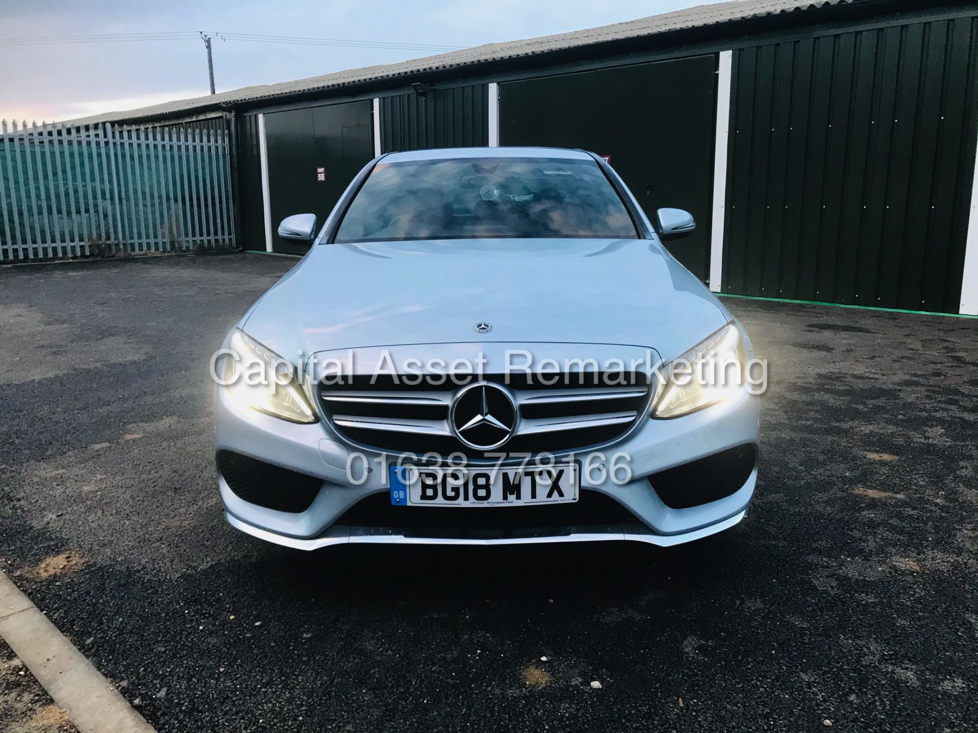 (ON SALE) MERCEDES C220d "AMG LINE" AUTOMATIC (18 REG) 1 OWNER - LEATHER - NAV - REAR CAMERA - Image 4 of 22