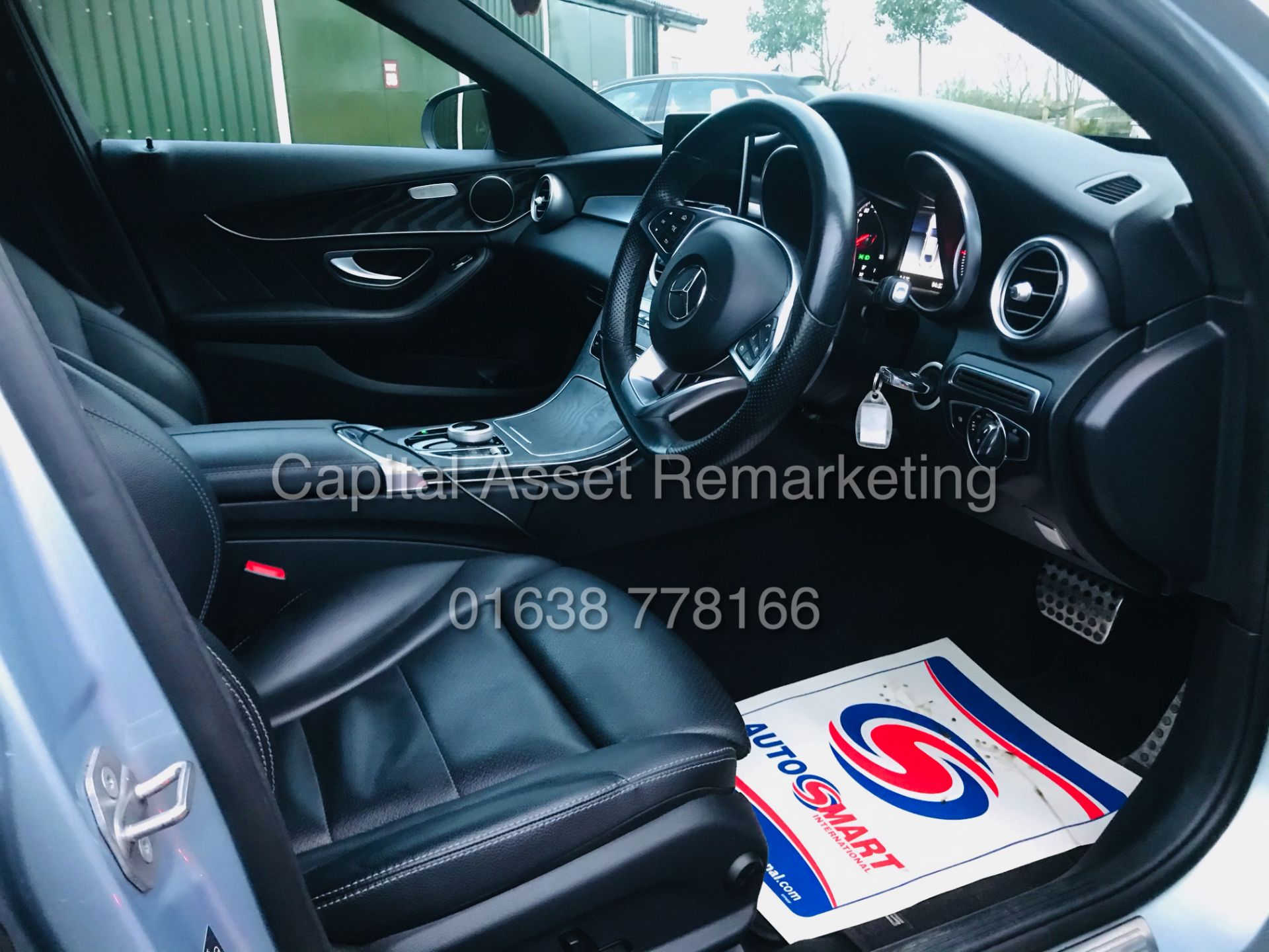 (ON SALE) MERCEDES C220d "AMG LINE" AUTOMATIC (18 REG) 1 OWNER - LEATHER - NAV - REAR CAMERA - Image 13 of 22