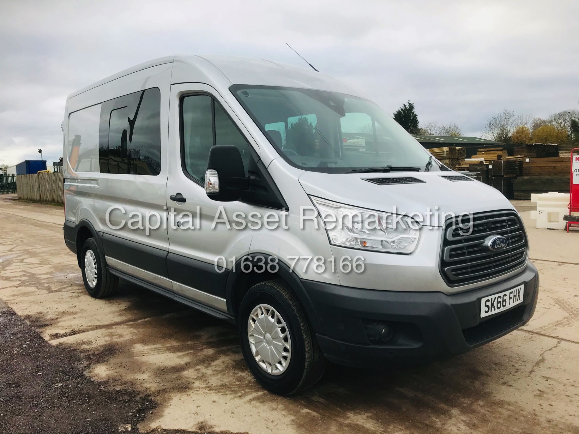 ON SALE FORD TRANSIT 2.2TDCI"TREND"L2H2 -1 OWNER FSH (2017 MODEL) AIR CON*EURO 6* 7 SEATER KOMBI VAN - Image 5 of 20