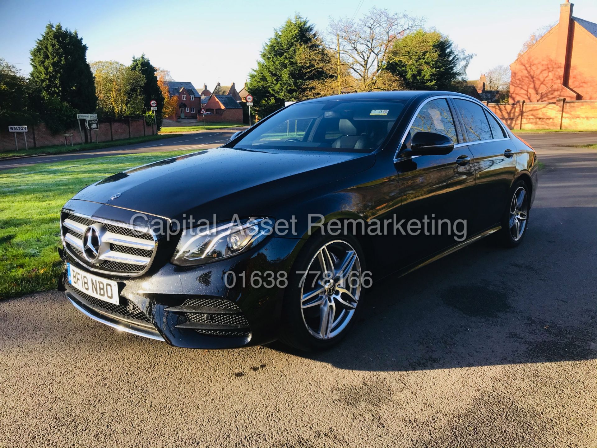 On Sale MERCEDES E220d "AMG LINE" 9G AUTO SALOON - 18 REG - BLACK - LOW MILES - HUGE SPEC- SAT NAV - - Image 4 of 36