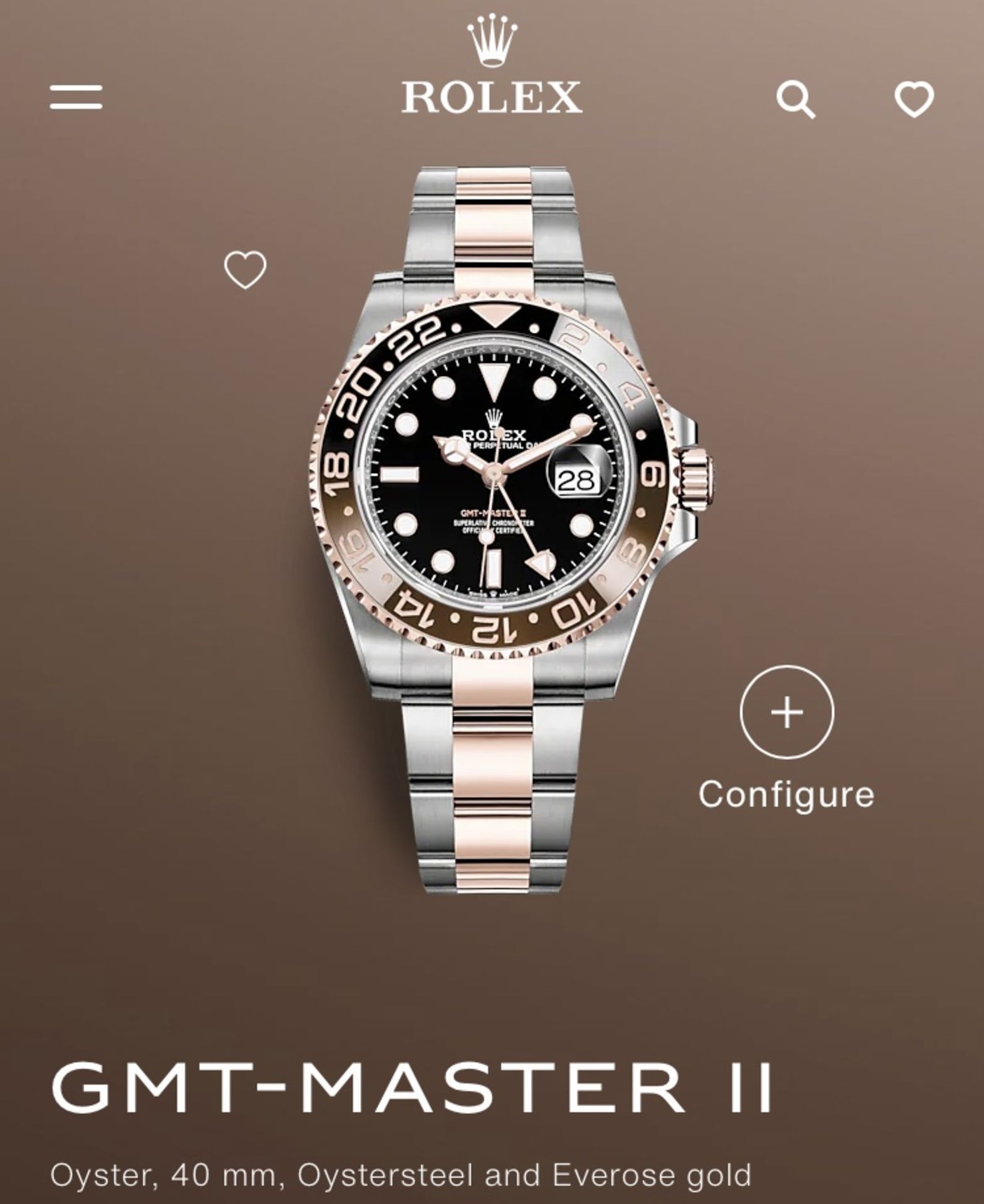 ON SALE ROLEX GMT-MASTER II (2020) OYSTER STEEL & 18CT EVEROSE GOLD - COMPLETE SET - WARRANTRY CARD