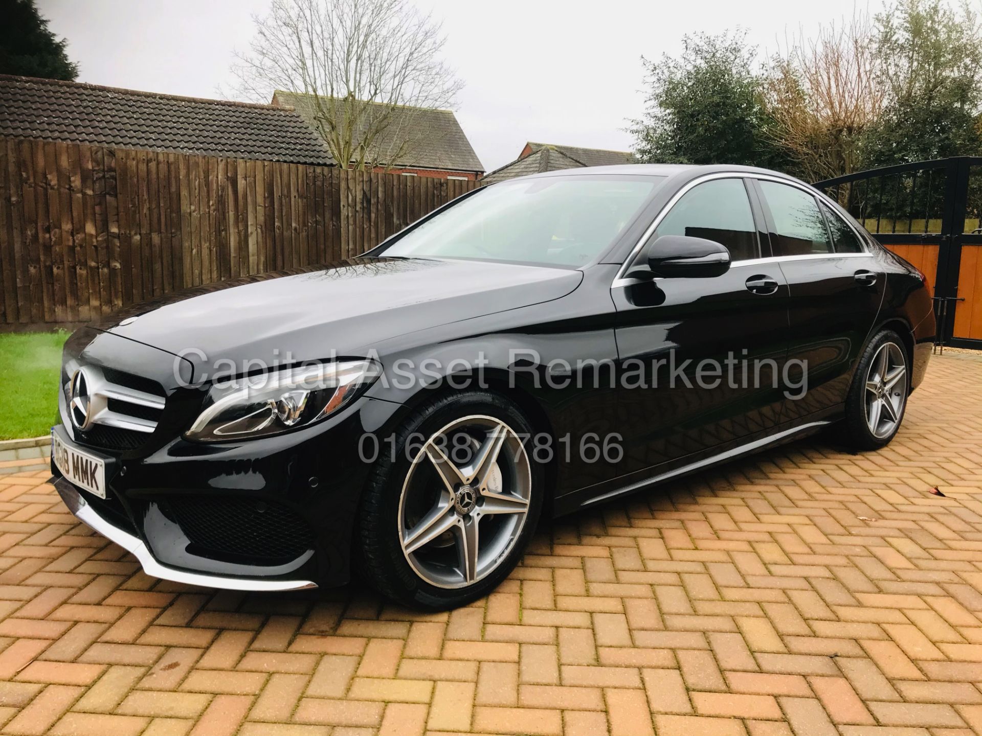 ON SALE MERCEDES C220d "AMG-LINE" 9G TRONIC / AUTO (18 REG) 1 OWNER FSH - SAT NAV - LEATHER - - Image 2 of 29