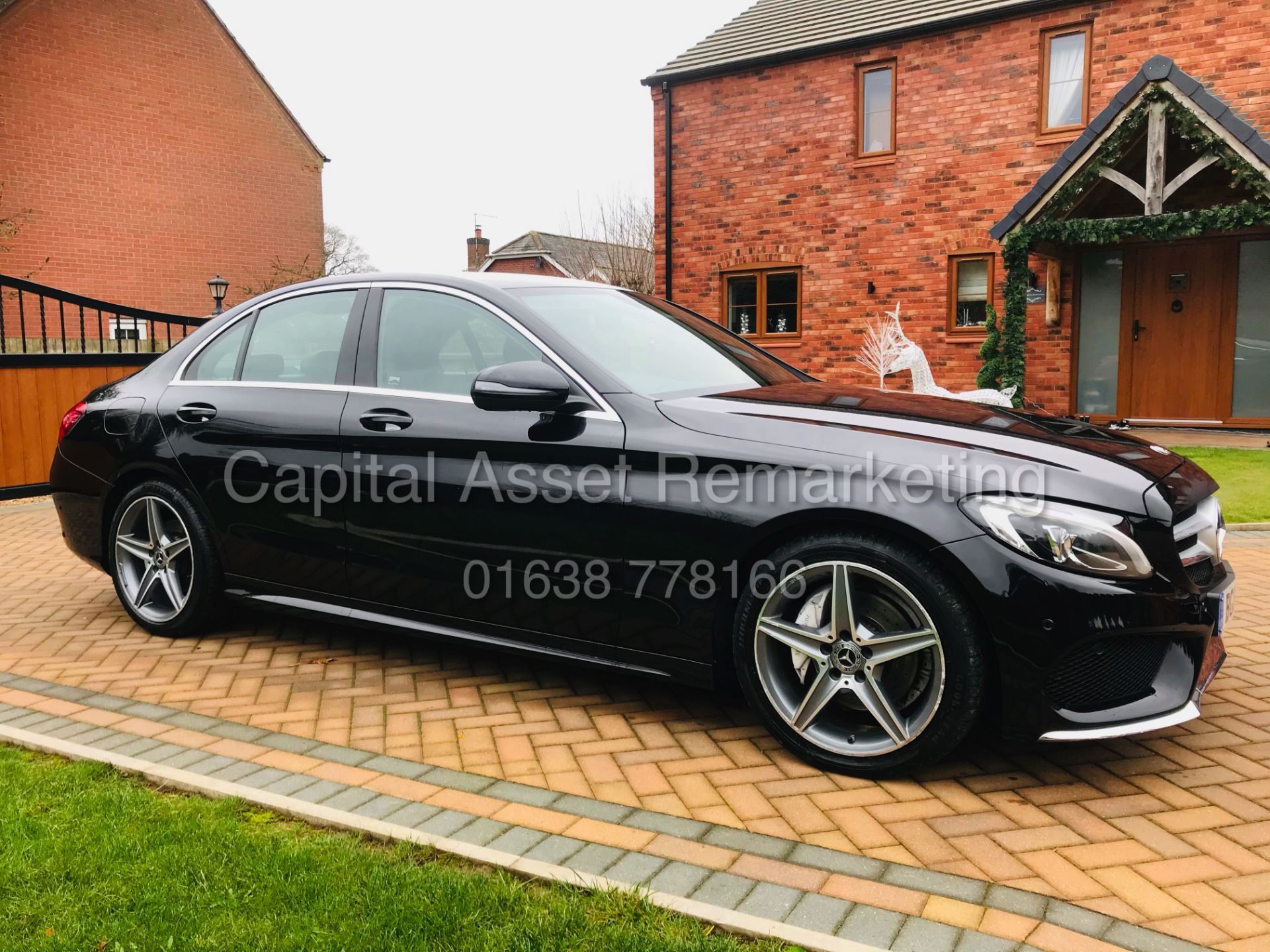 ON SALE MERCEDES C220d "AMG-LINE" 9G TRONIC / AUTO (18 REG) 1 OWNER FSH - SAT NAV - LEATHER - - Image 6 of 29