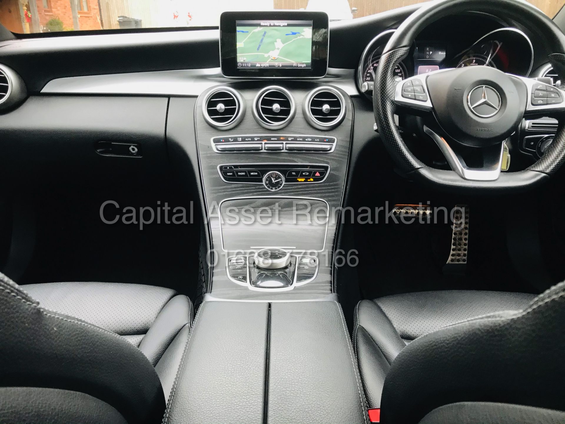 ON SALE MERCEDES C220d "AMG-LINE" 9G TRONIC / AUTO (18 REG) 1 OWNER FSH - SAT NAV - LEATHER - - Image 10 of 29