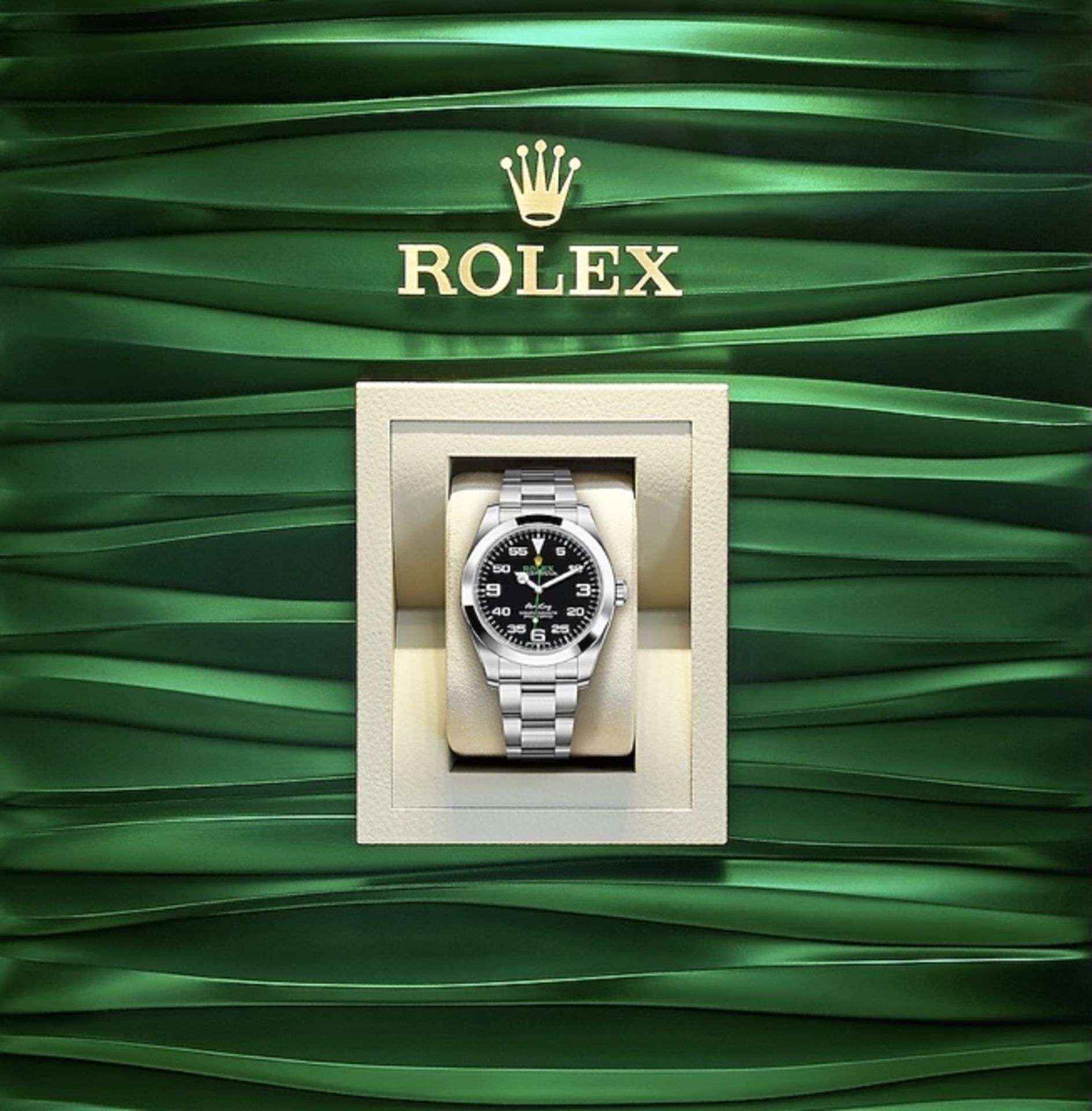 ROLEX AIR-KING 40mm OYSTERSTEEL PROFESSIONAL / SPORTS MODEL (2020 WATCH) FULL SET AND READY FOR XMAS - Image 2 of 2