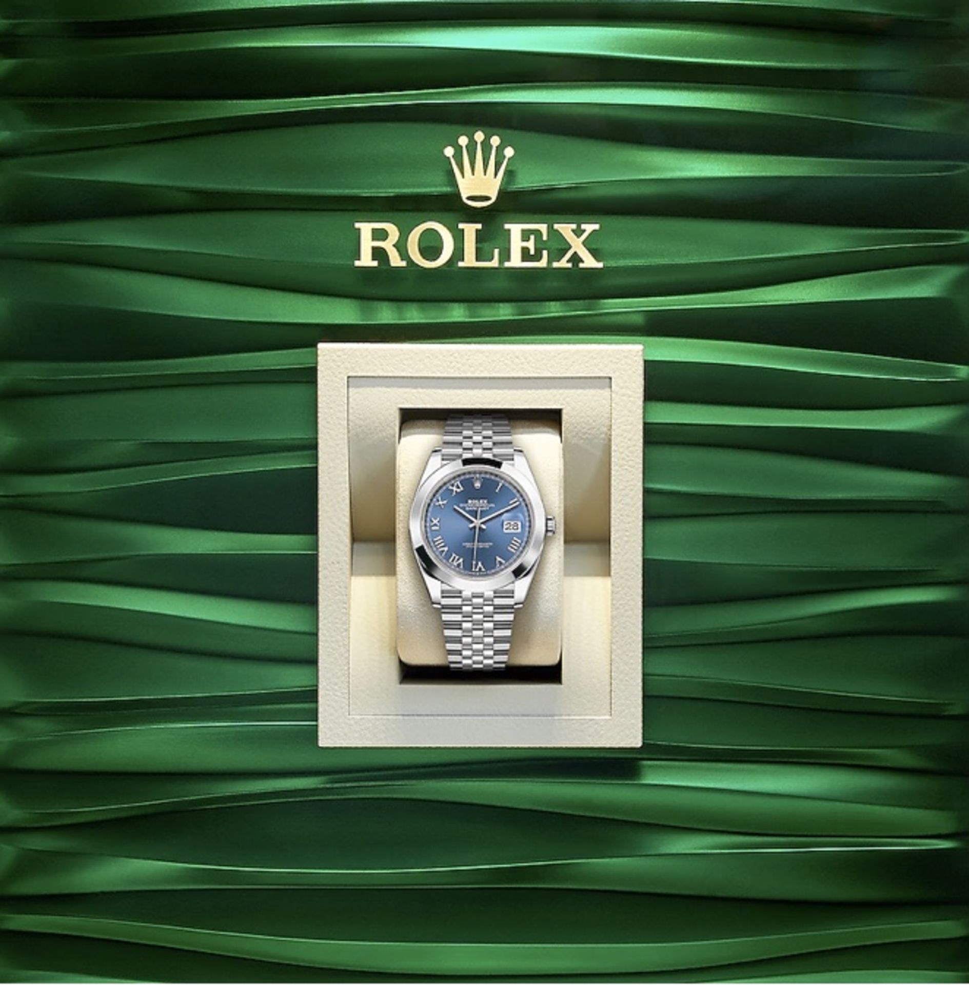 (On Sale) ROLEX DATEJUST 41mm "OYSTERSTEEL" WITH "AZZURRO BLUE" DIAL (BRAND NEW 2020) ALL NEW MODEL - Image 2 of 2