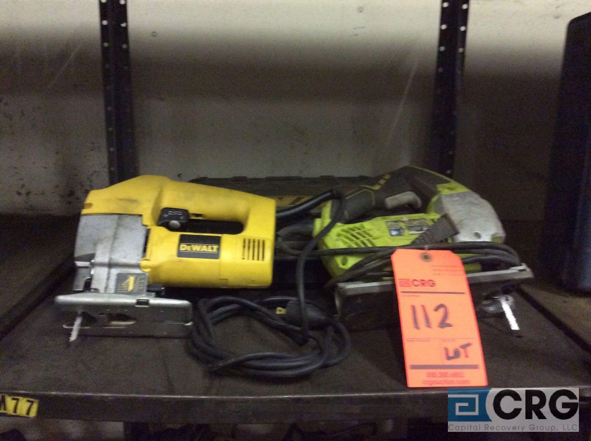 Lot of asst hand tools including (2) jig/scroll saws, (3) asst right angle grinders - Image 2 of 3