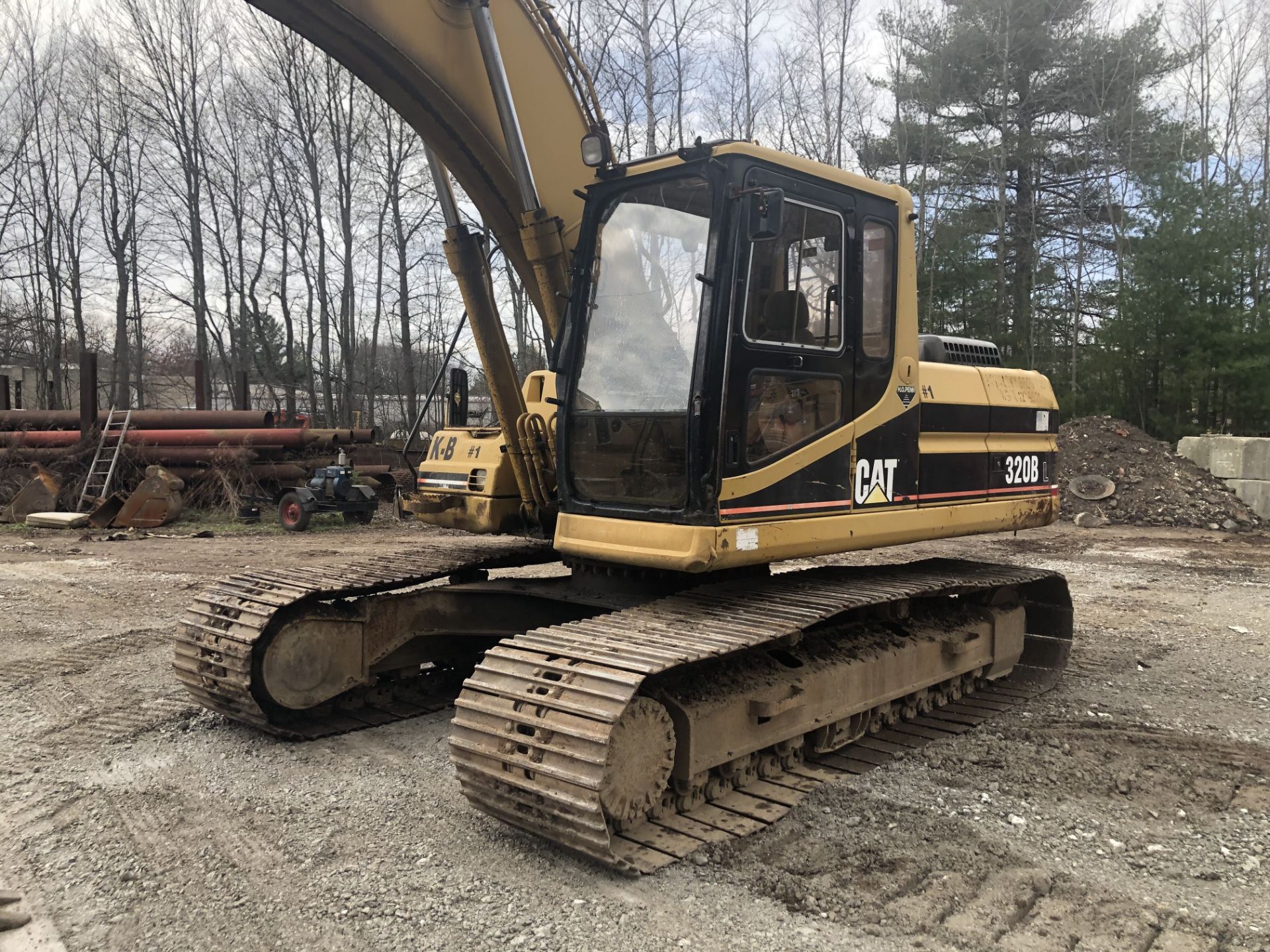 1998 CAT 320-BL track excavator, s/n 6CR02154, 7267 hours, manual thumb, hydraulic quick coupler