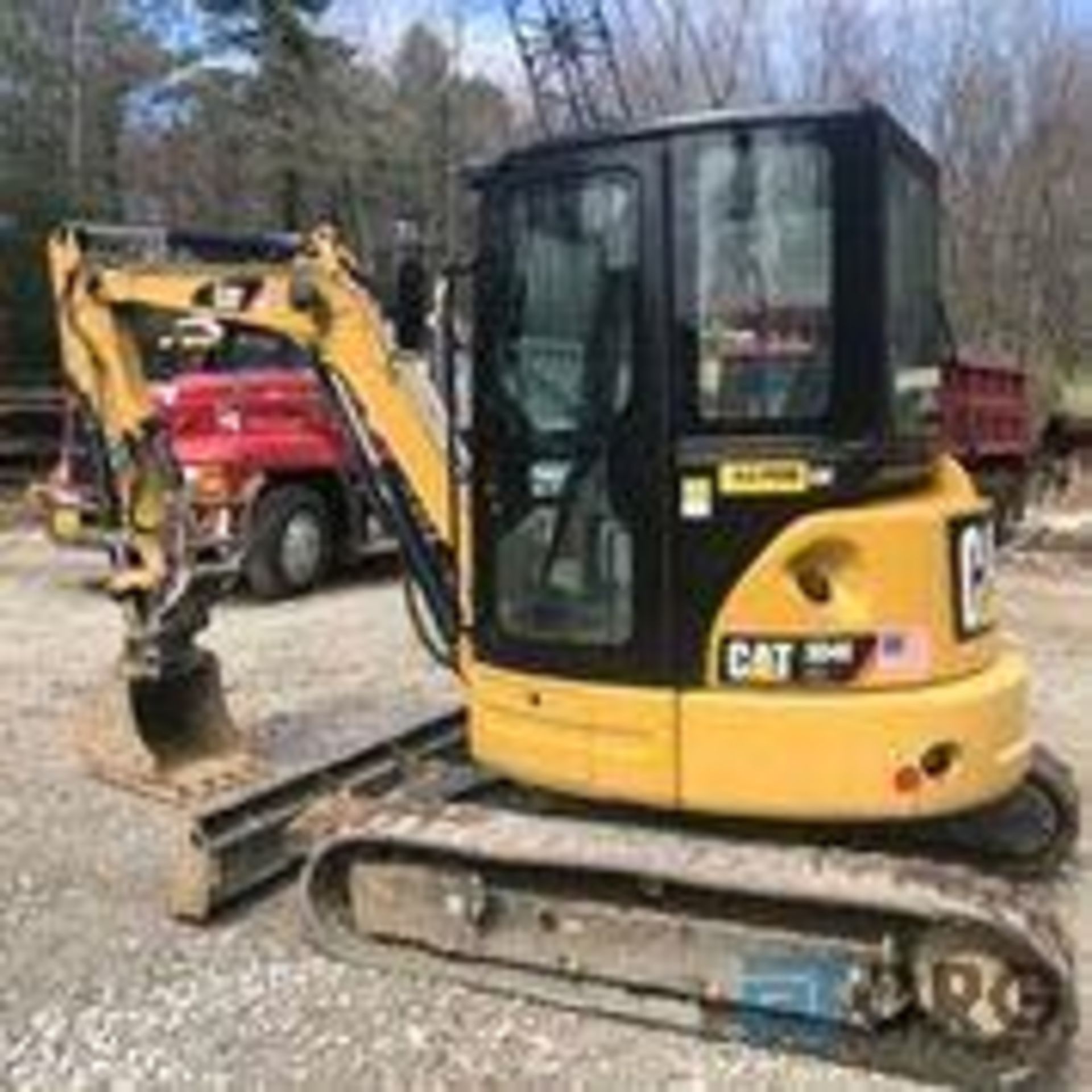 2014 CAT 304E-CR track excavator, auxillary hydraulics, hydraulic thumb, 2334 hrs. - Image 6 of 13