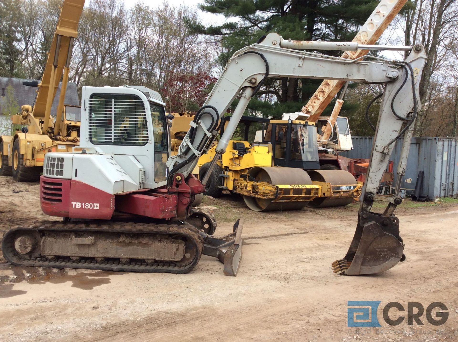 2007 Takeuchi TB180FR track excavator, TAG 23 inch wide bucket, 90 inch wide blade - Image 4 of 16