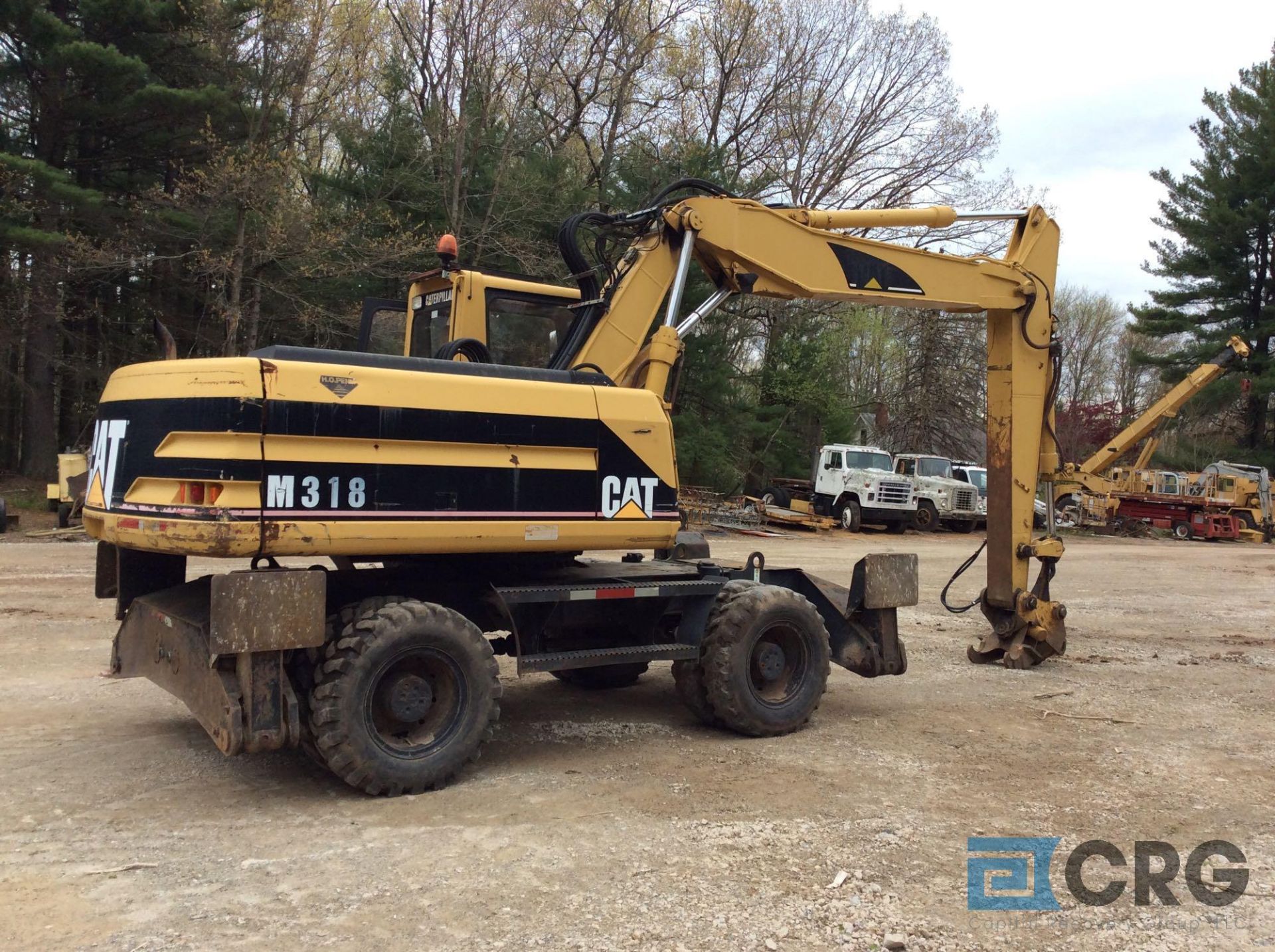 2000 CAT M318 wheel excavator, with WainRay 3 foot wide bucket, outriggers, enclosed cab, dual tires - Image 4 of 15