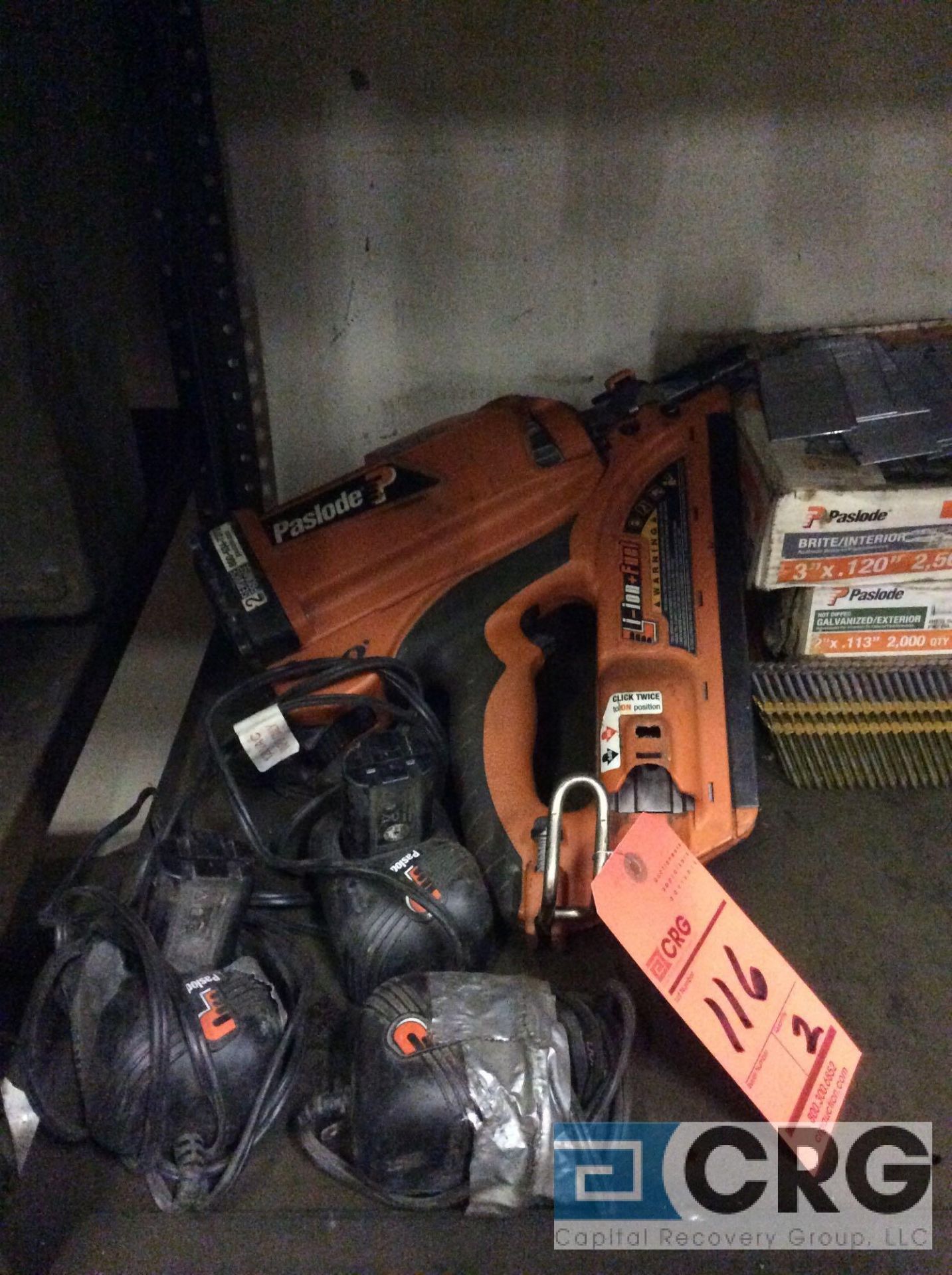 Lot of (2) framing nailers including (1) Paslode battery operated XP SERIES, and (1) Bostitch - Image 2 of 3