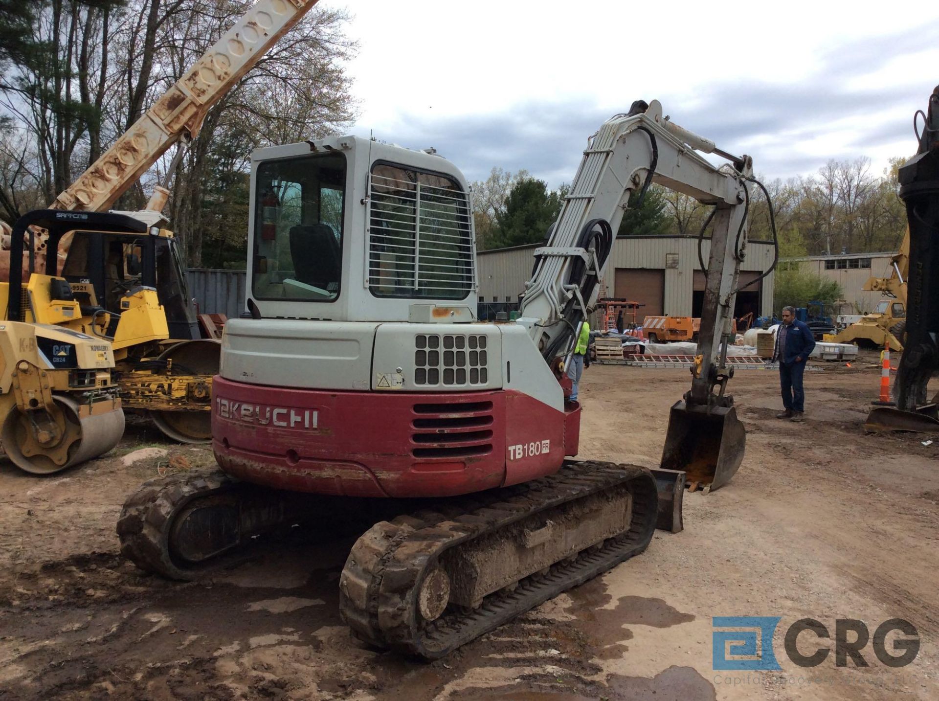 2007 Takeuchi TB180FR track excavator, TAG 23 inch wide bucket, 90 inch wide blade - Image 3 of 16