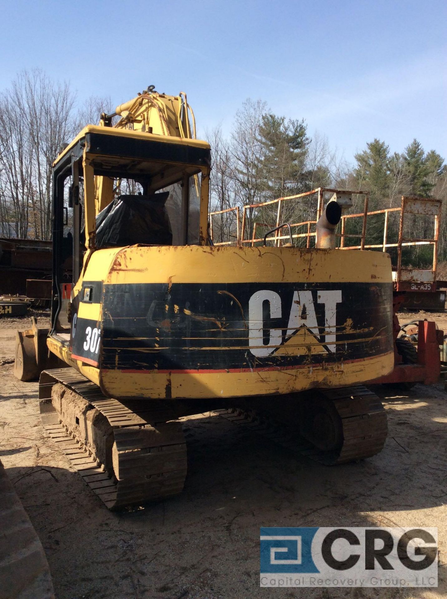 1995 CAT 307 track excavator, 17 1/2 inch wide steel tracks, - Image 5 of 11