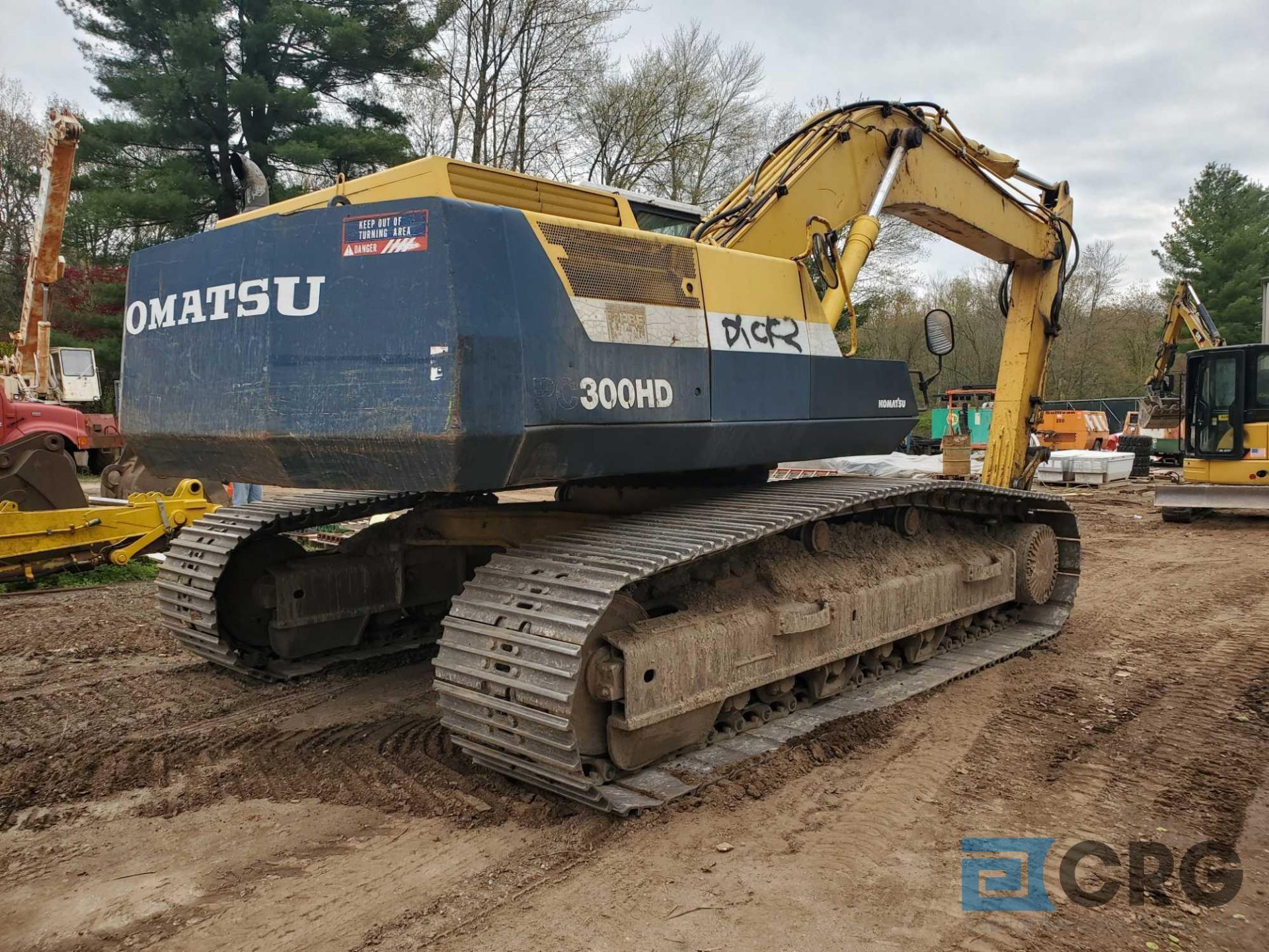 1995 Komatsu PC300-HD5 track excavator with Esco 42 inch wide bucket, 32 inch wide steel tracks - Image 7 of 32