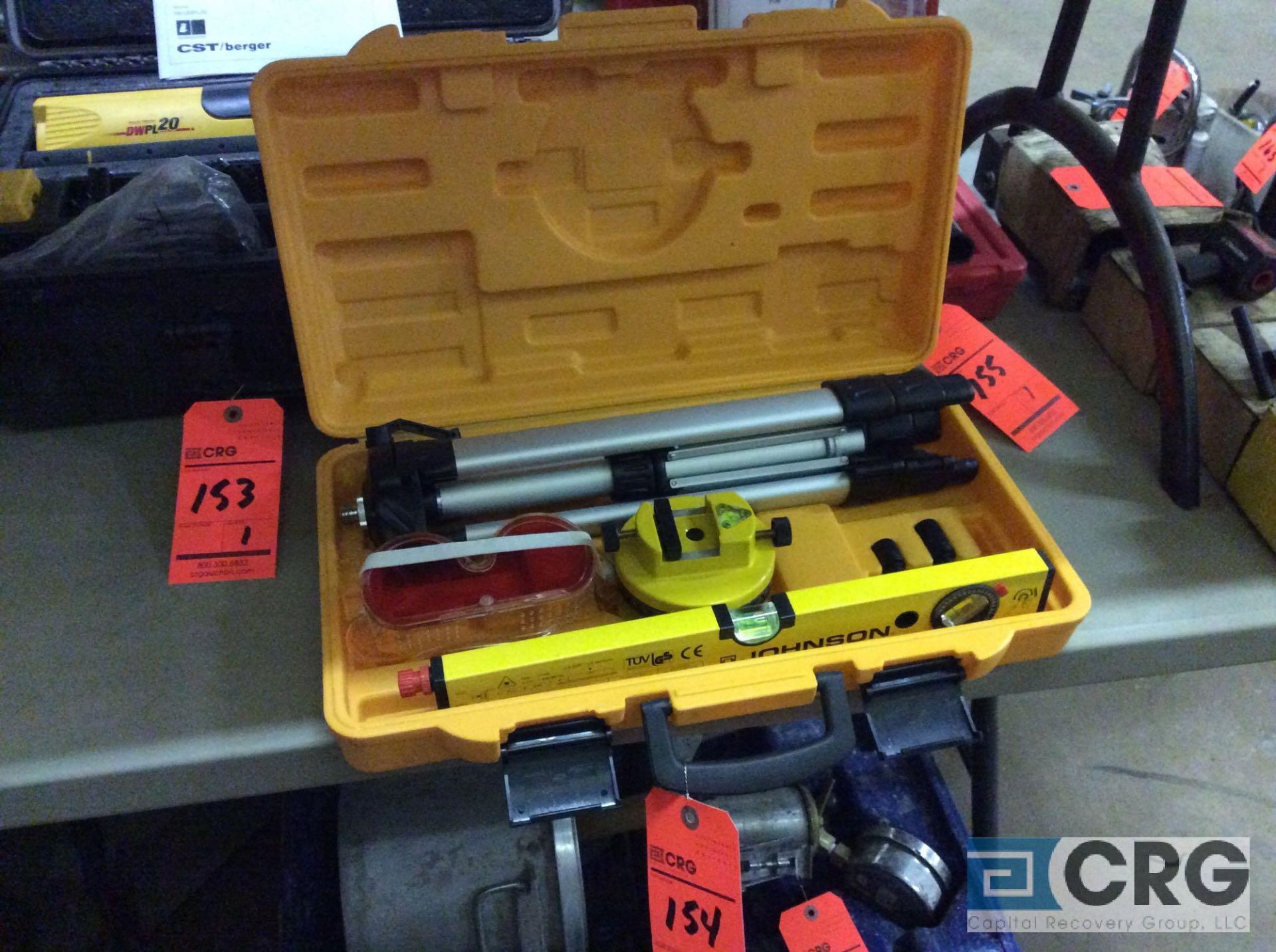 Johnson portable laser level with tripod and case