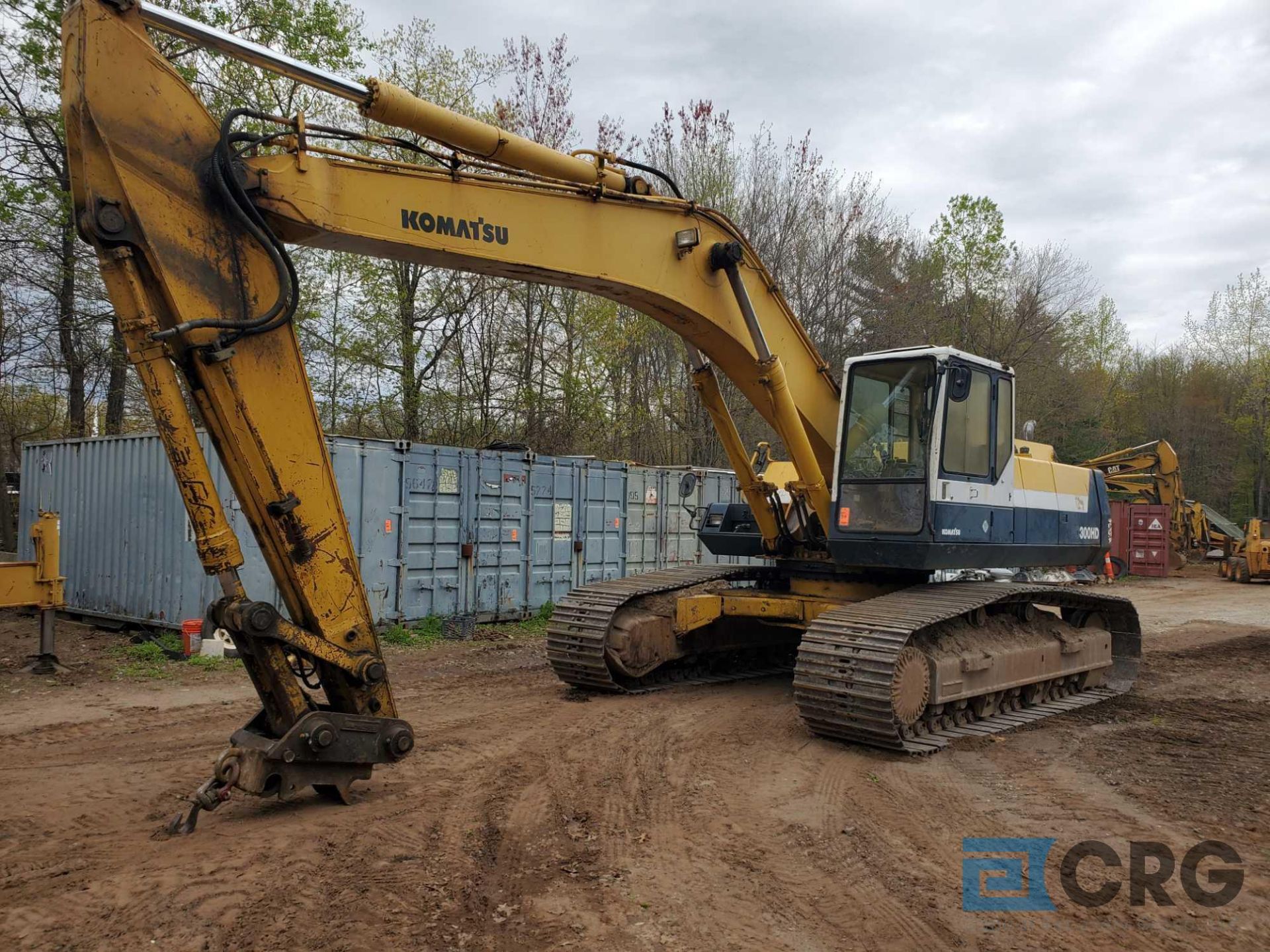 1995 Komatsu PC300-HD5 track excavator with Esco 42 inch wide bucket, 32 inch wide steel tracks