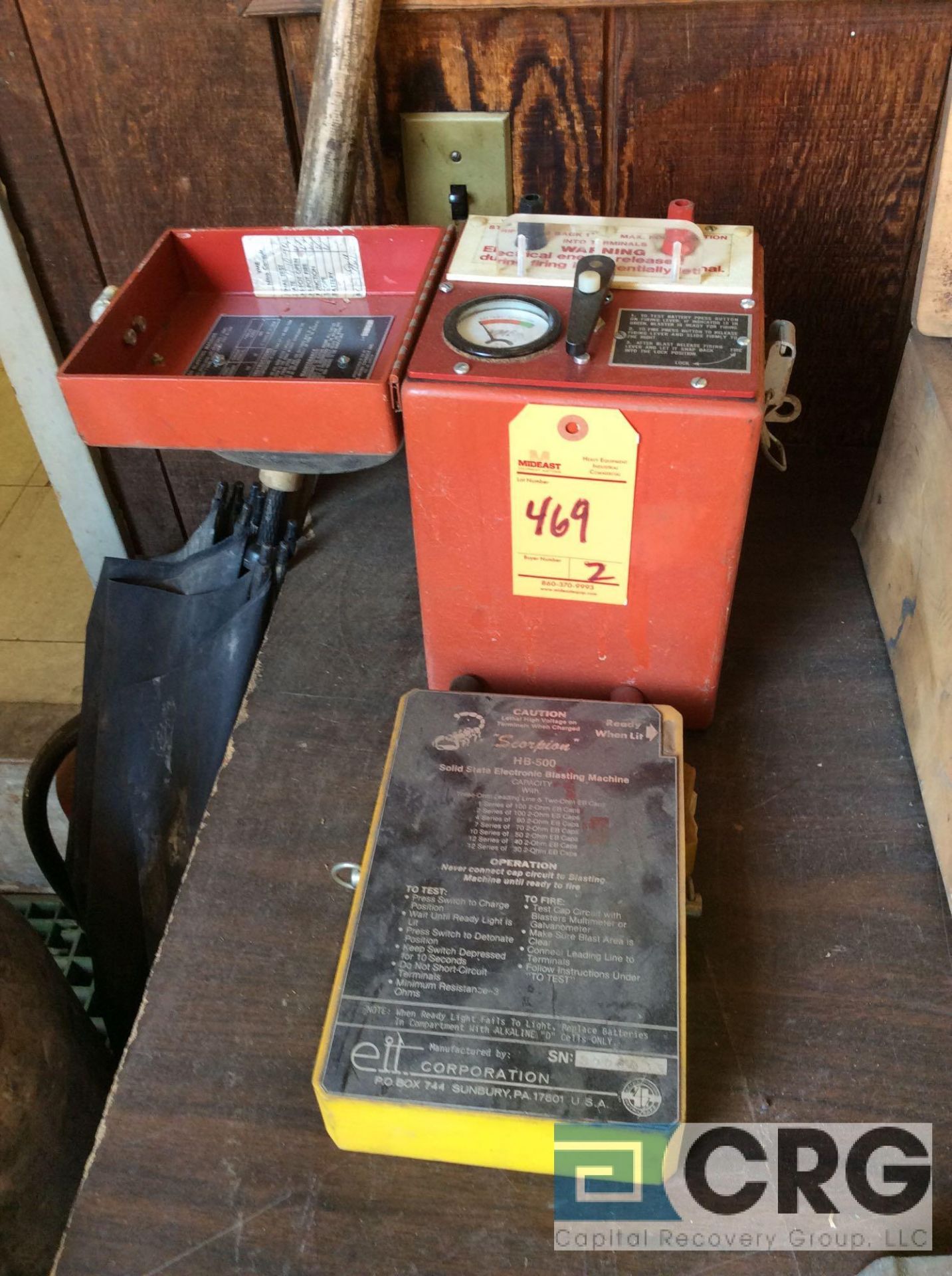 Lot of (2) asst blasting boxes