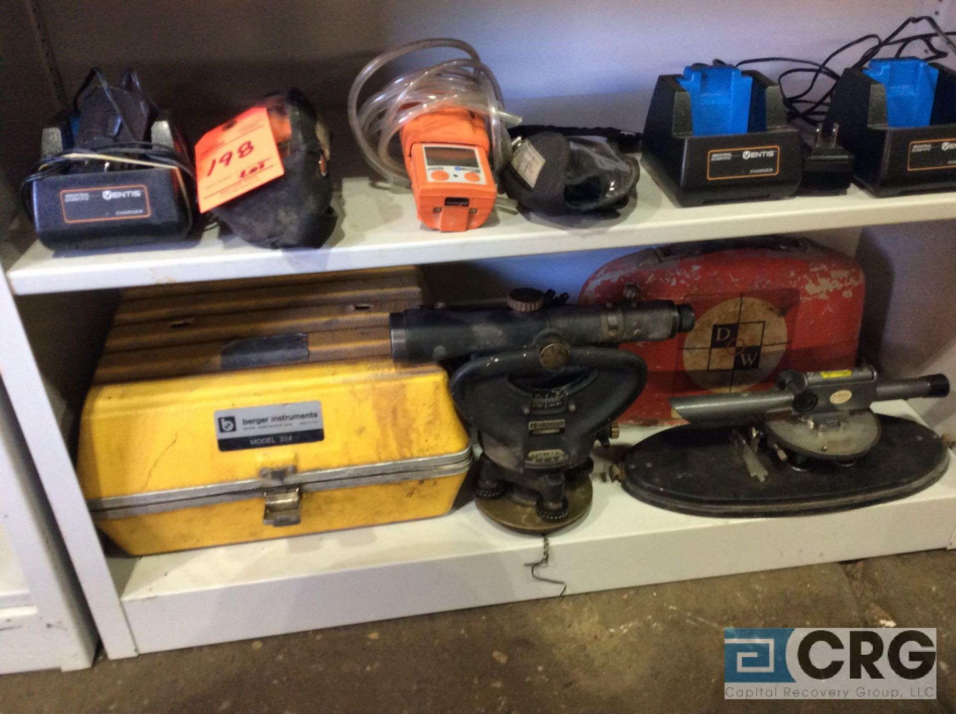 Lot of asst gas detector, and surveying items (CONTENTS OF 1 SHELF UNIT) - Image 2 of 3