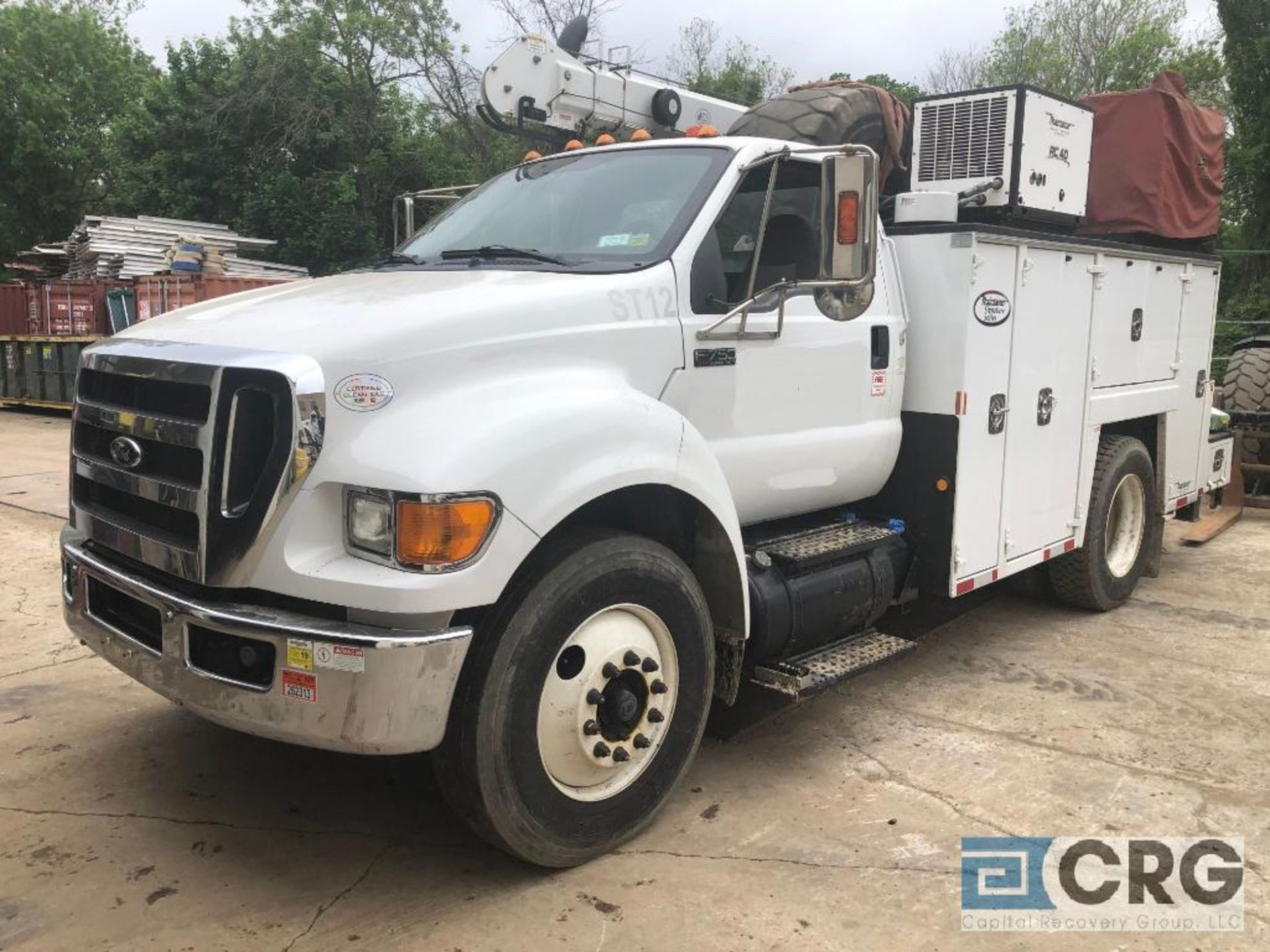 2013 Ford F750 SD Mechanics Truck, Maintainer MTS-2-084 Body, MTS Tall Tower Crane 10,000 lb