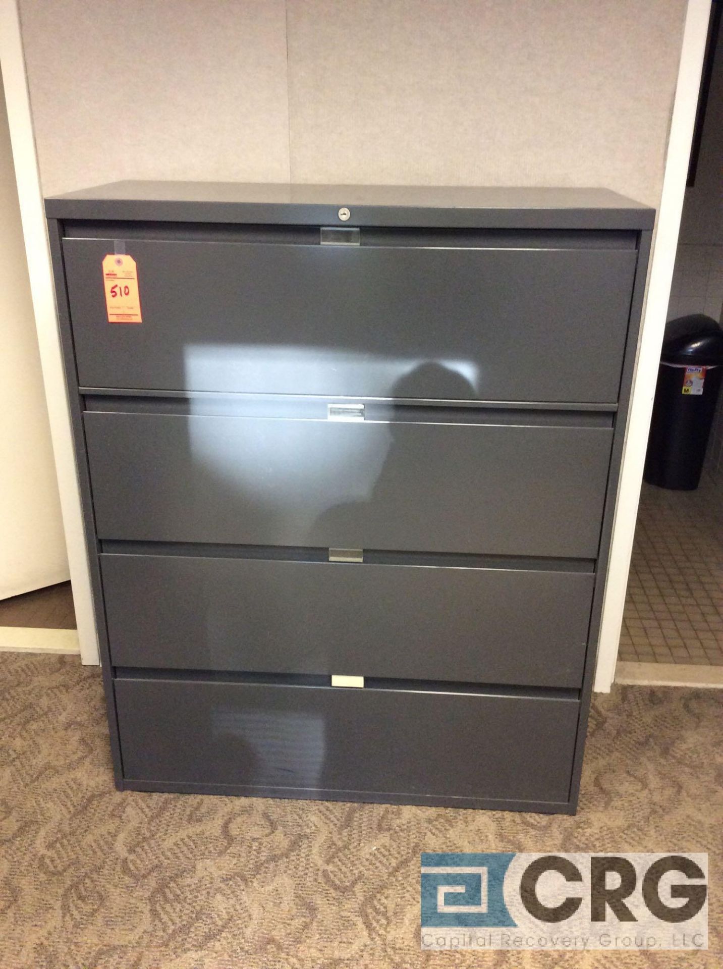 Lot of (2) Steelcase 4-drawer lateral files - Image 2 of 2